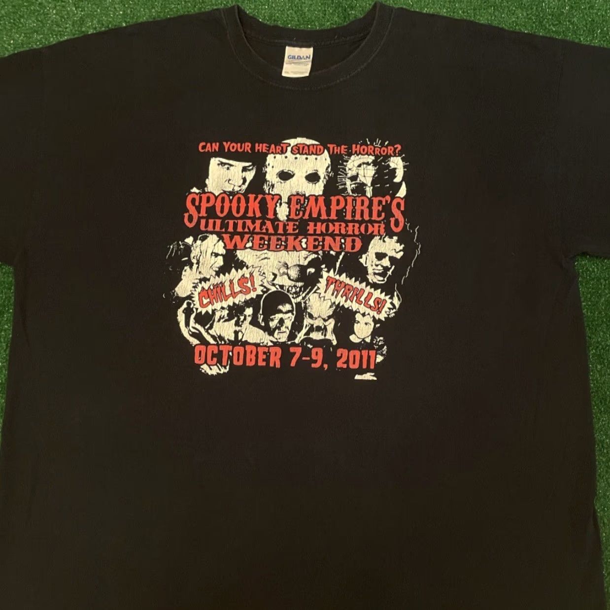Vintage VINTAGE 90s Y2K Horror Convention Freddy Jason Pinhead 2011 VTG Shirt Mens XXL Size US XXL / EU 58 / 5 - 3 Thumbnail