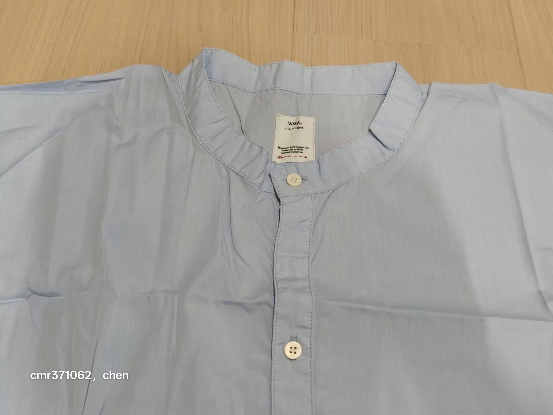 Visvim Visvim 20AW WMV Long Shirt OP lt blue w1 Albini Damage Dyed Size S / US 4 / IT 40 - 2 Thumbnail
