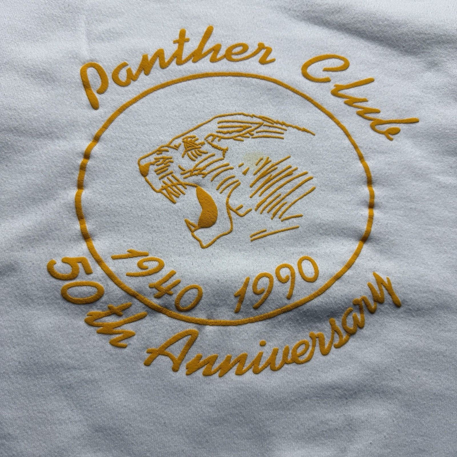 Vintage Vintage 90s Panther Club 50th Anniversary Sweatshirt XL Size US XL / EU 56 / 4 - 2 Thumbnail