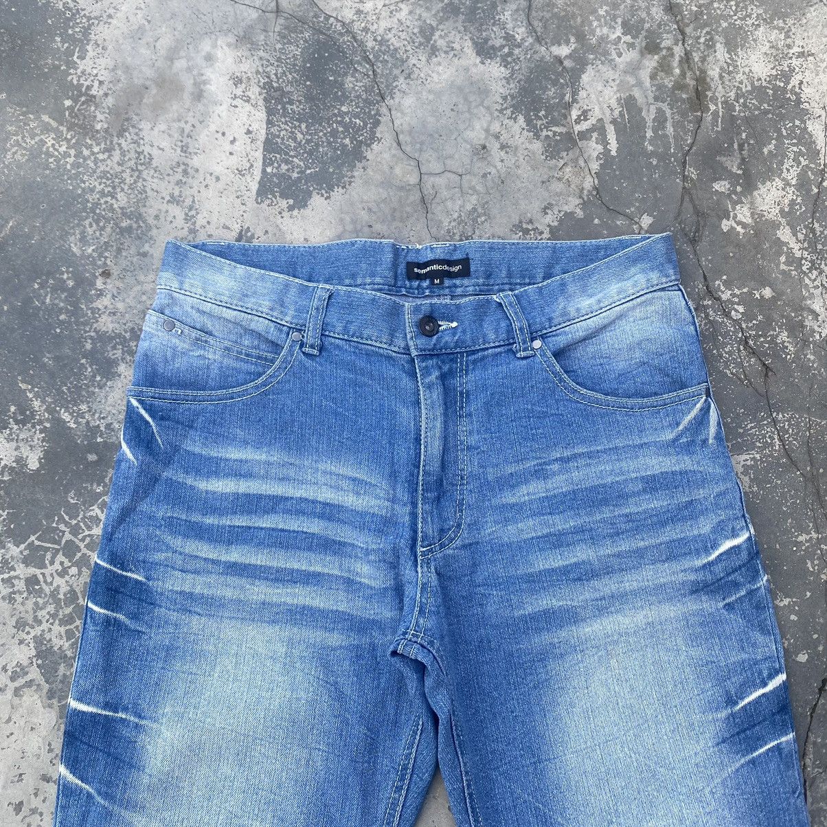 semanticdesign SEMANTIC DESIGN Stacked Curve Jeans Size US 31 - 5 Thumbnail