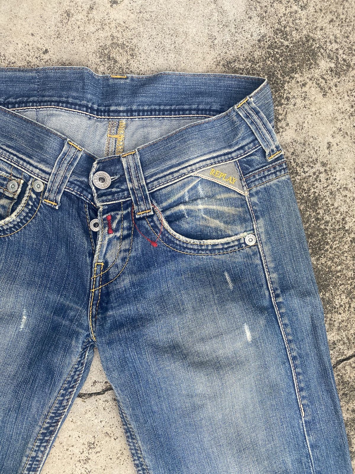 Designer × If Six Was Nine × Replay Flare Jeans Replay Faded High Rise Bootcut Size US 30 / EU 46 - 9 Thumbnail