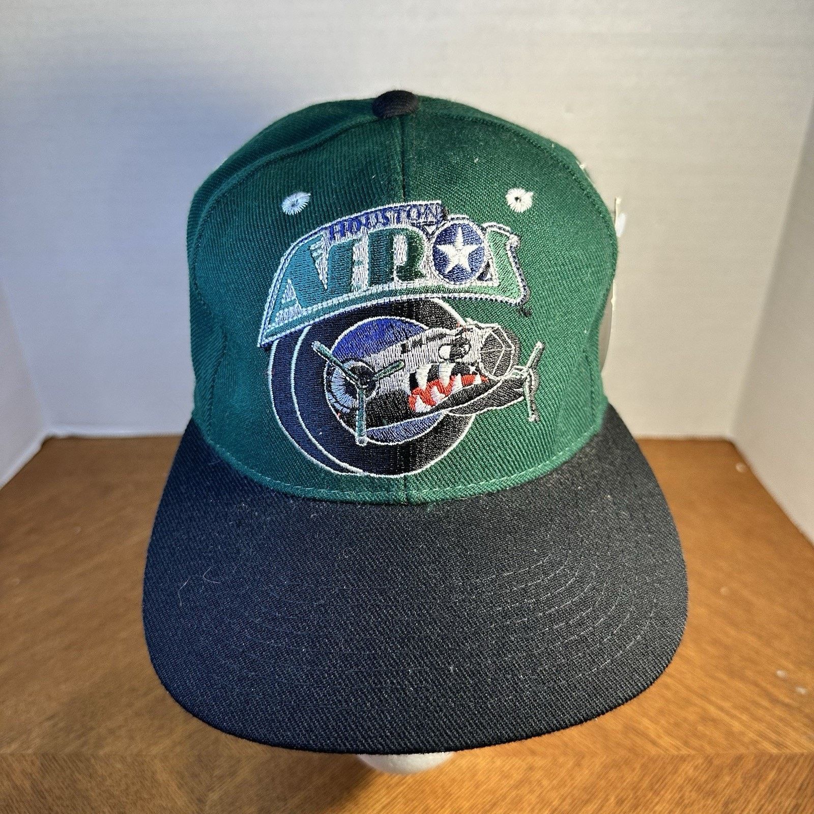 Zephyr Rare Vintage 90s Houston Aeros IHL Fitted Hat Size 6 7/8 New Size ONE SIZE - 1 Thumbnail