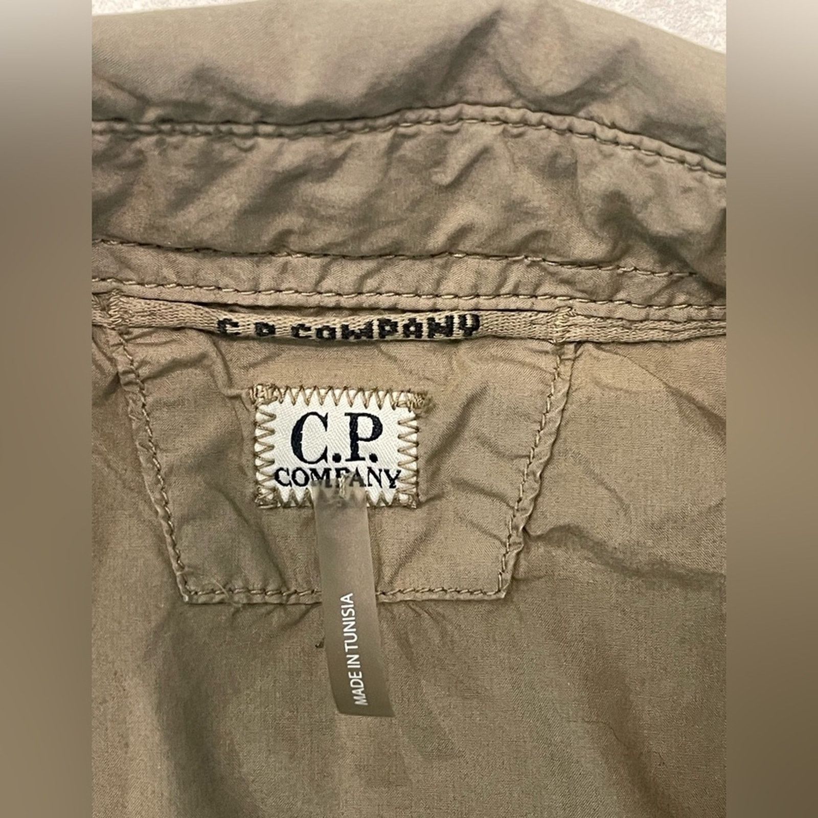C.P. Company C.P. Company Tan Lightweight Chrome Utility Jacket Size:XL Size US XL / EU 56 / 4 - 9 Thumbnail