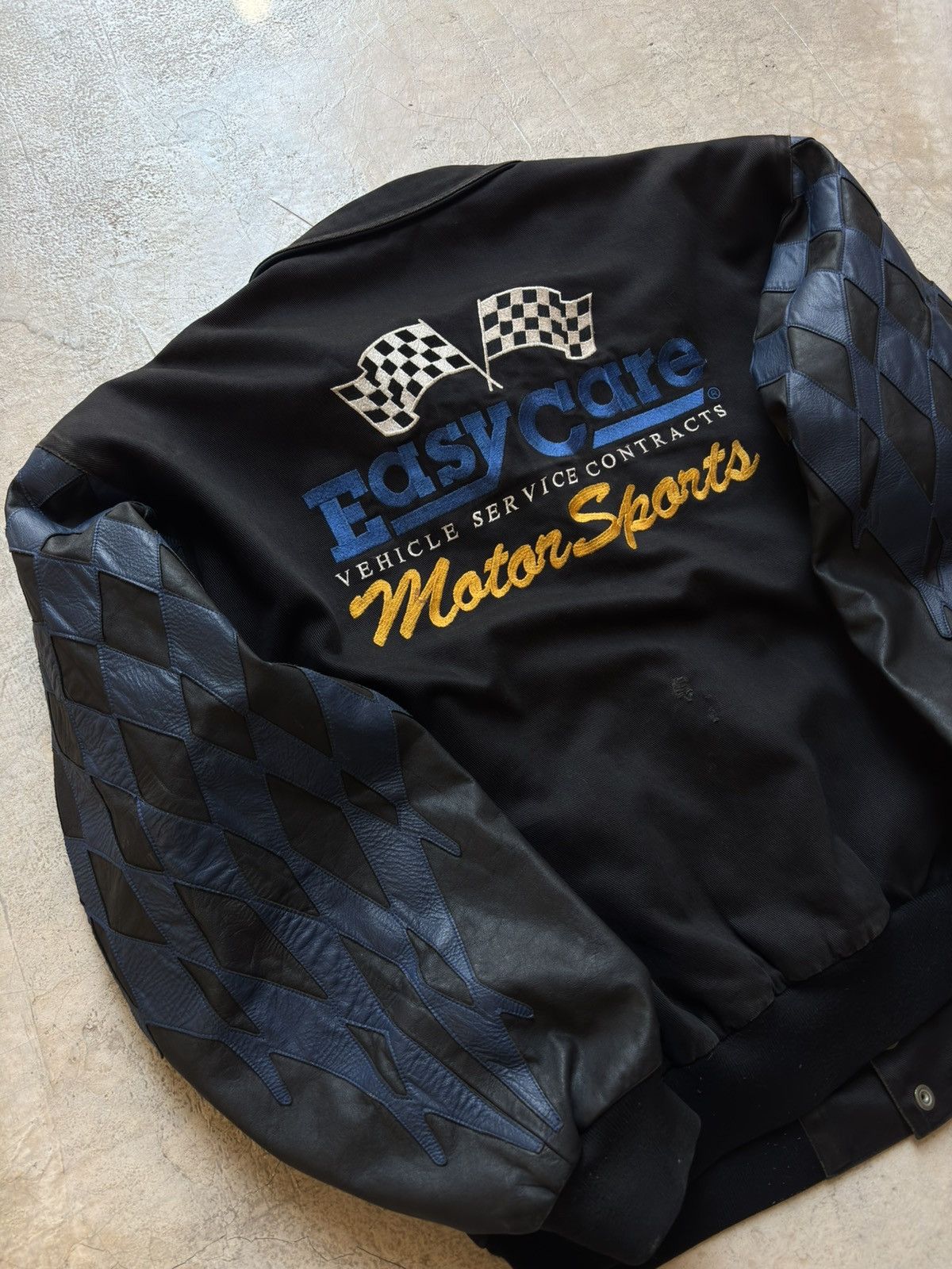 Jeff Hamilton VINTAGE 90s Jeff Hamilton Racing Jacket EasyCare MotorSports Size US XL / EU 56 / 4 - 8 Thumbnail