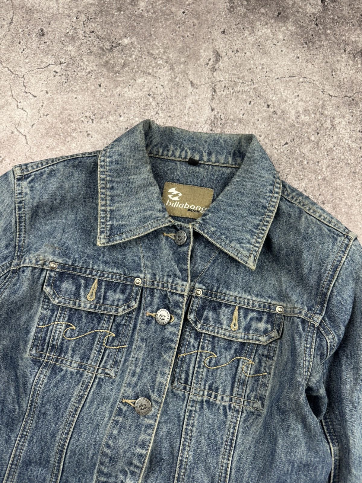 Billabong × Vintage VINTAGE BILLABONG Y2K JAPANESSE DENIM JACKET 90’s RARE❗️ Size S / US 4 / IT 40 - 3 Thumbnail