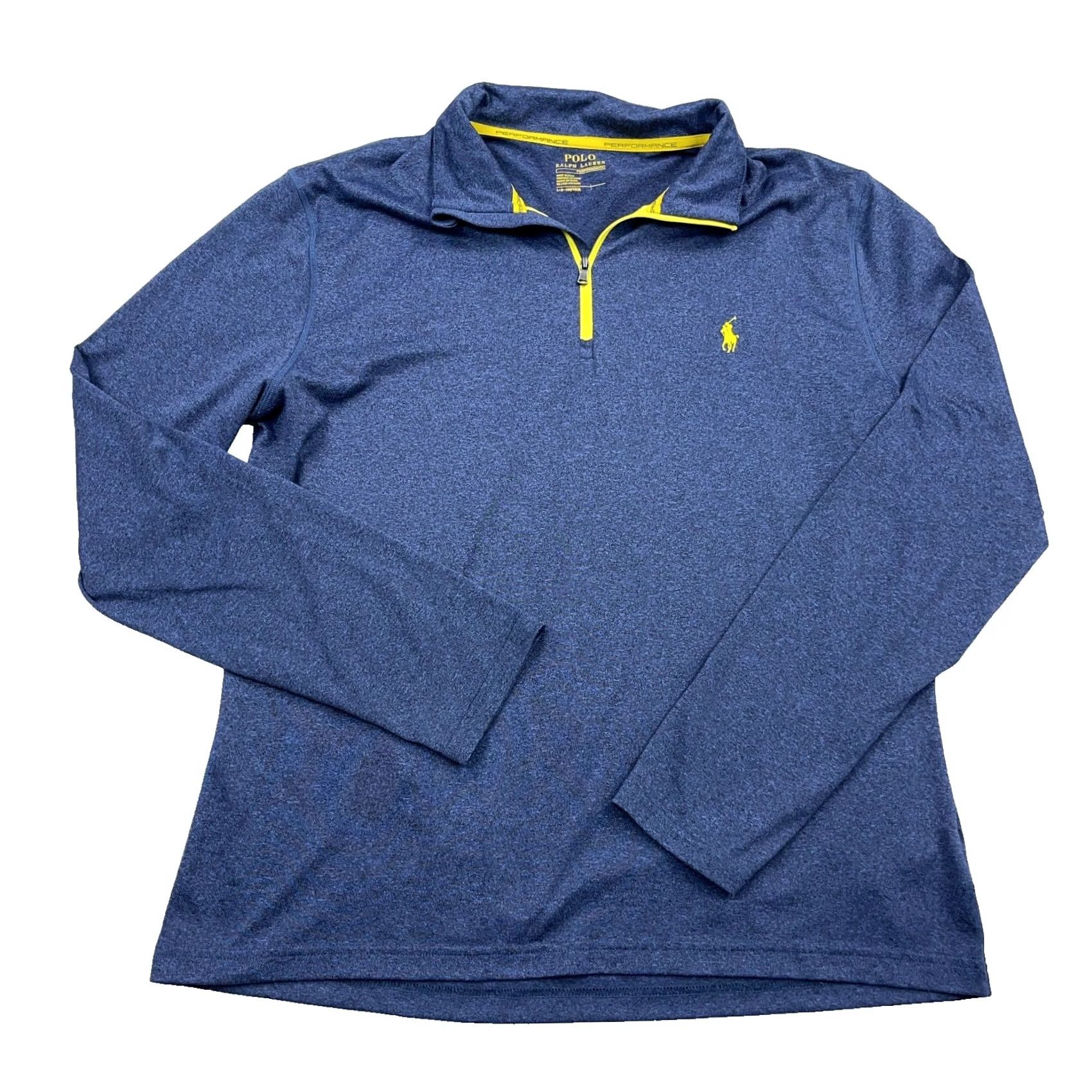 Polo Ralph Lauren Polo Ralph Lauren Sweater Men L Blue Pullover 1/4 Zip Performance Wicking Knit Mock Neck Logo Zipper Size US L / EU 52-54 / 3 - 2 Thumbnail