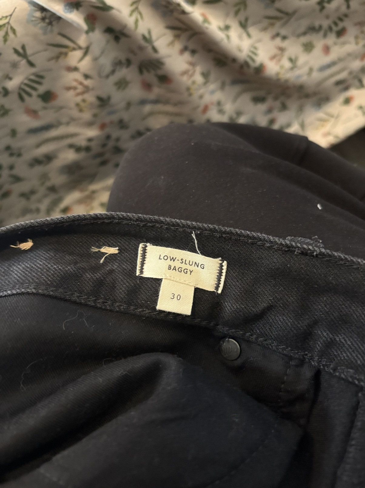 Madewell Madewell “Low-Slung Baggy” jeans in black wash. Size US 30 / EU 46 - 9 Thumbnail