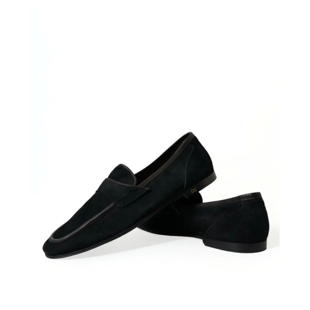 Dolce & Gabbana o1y0125 Velvet Loafers in Black Size US 6 / EU 39 - 9 Thumbnail