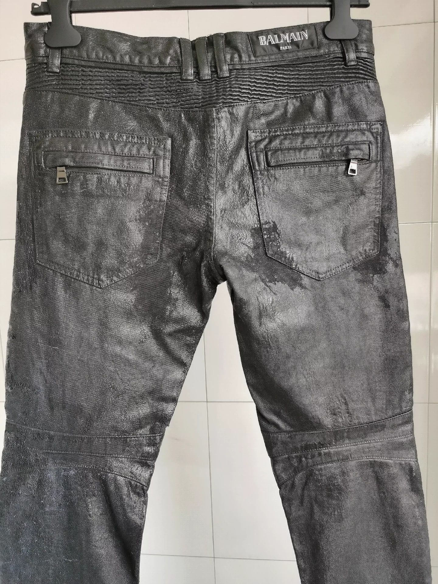 Balmain Balmain Balmain Coating and brushing glue to make old jean Size US 30 / EU 46 - 4 Thumbnail