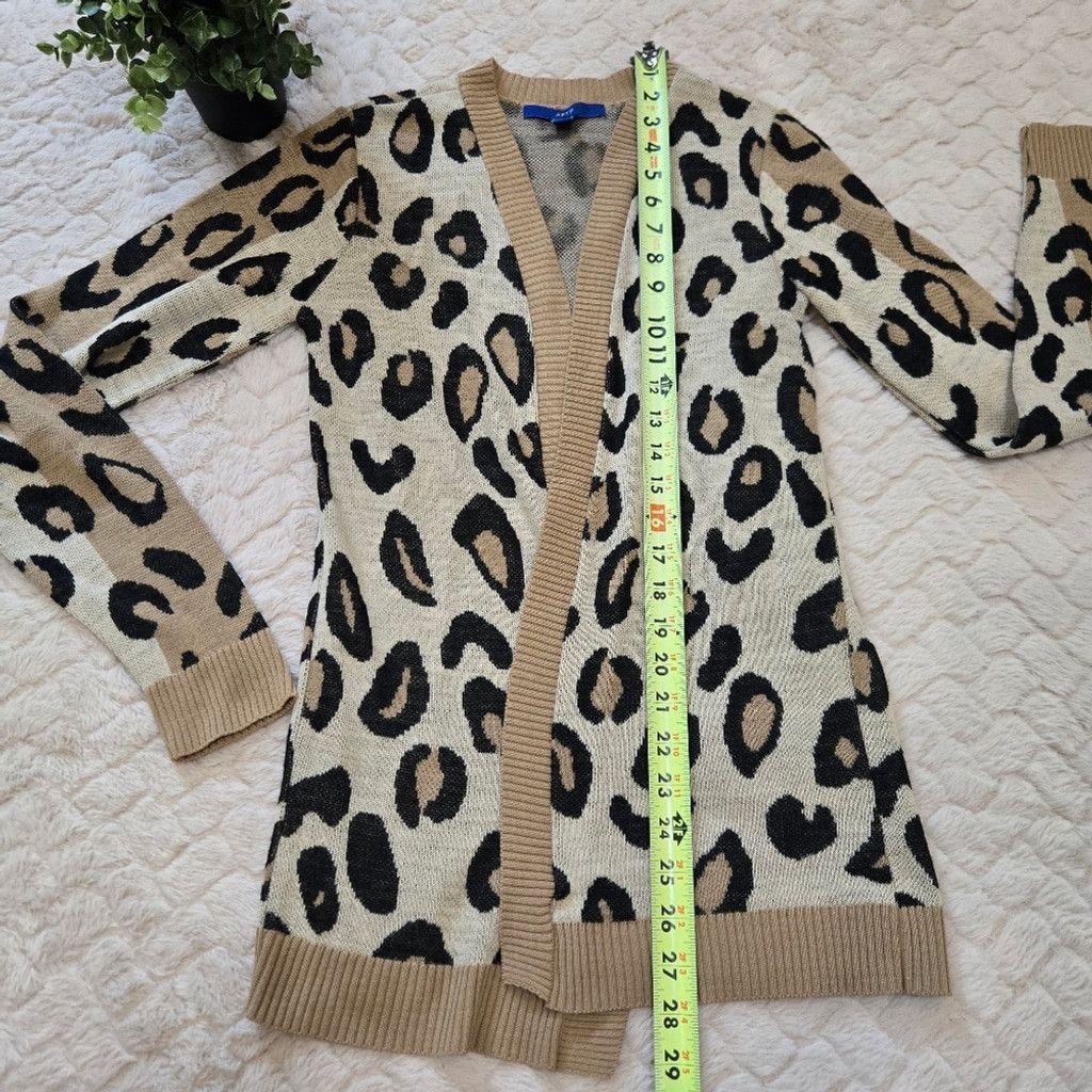 Apt. 9 Apt. 9 Leopard Print Open Front Cardigan, Size X-Small Size XS / US 0-2 / IT 36-38 - 4 Thumbnail