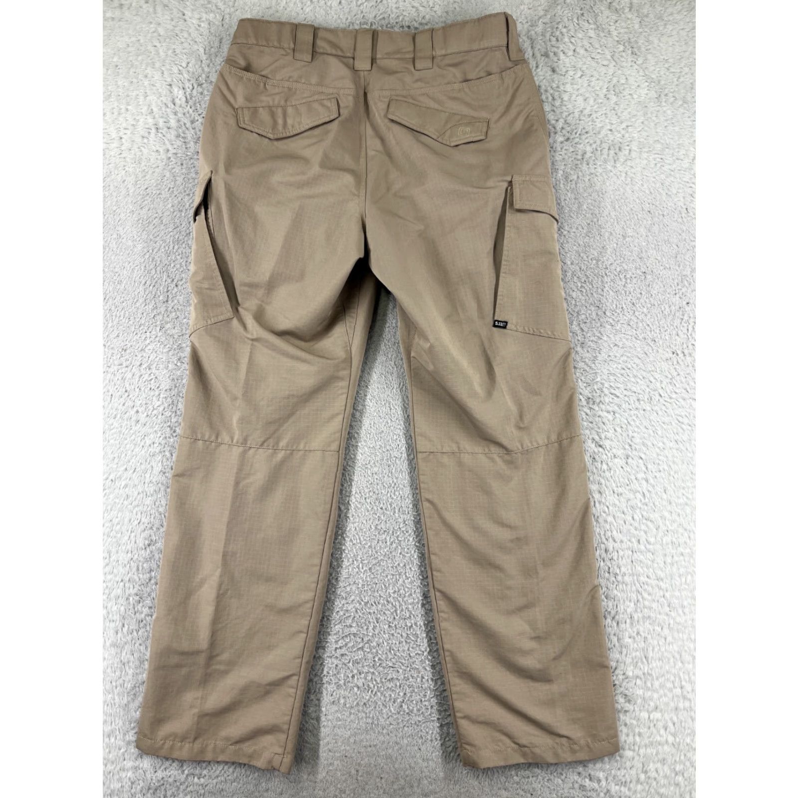 Vintage 5.11 Tactical Pants Mens Beige Cargo 34 Regular Inseam 32 Straight Rise High Cotton Canvas Pocket G-2A Rip-Stop Size US 34 / EU 50 - 2 Thumbnail