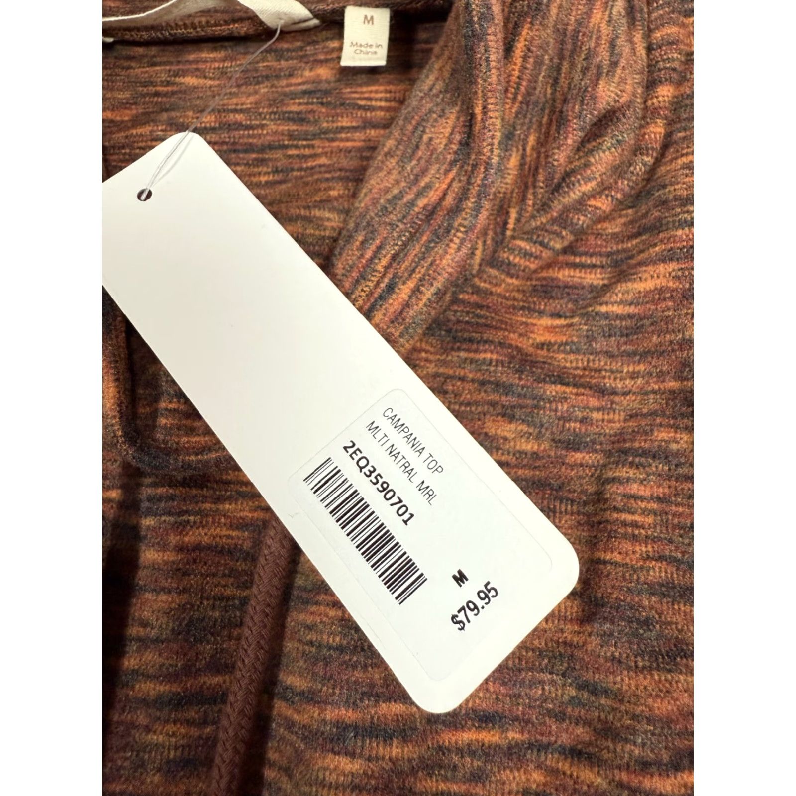 Soft Surroundings Soft Surroundings Tunic Shirt Space Dye High Neck Long Sleeve M Womens Orange NWT Size M / US 6-8 / IT 42-44 - 5 Thumbnail
