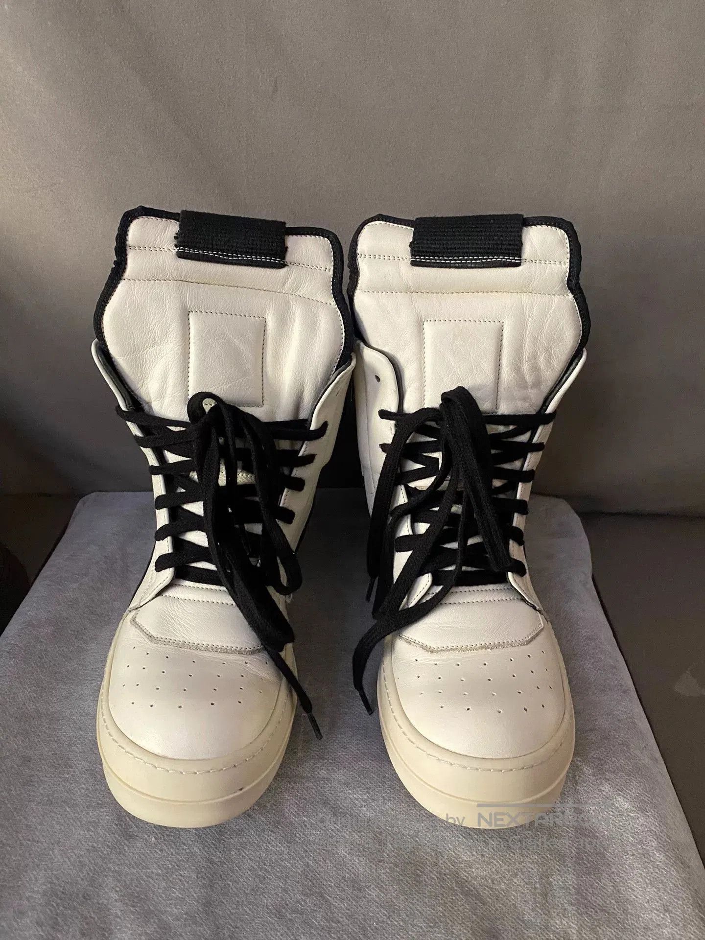 Rick Owens rick owens black and white high. Size US 5.5 / EU 38 - 2 Thumbnail