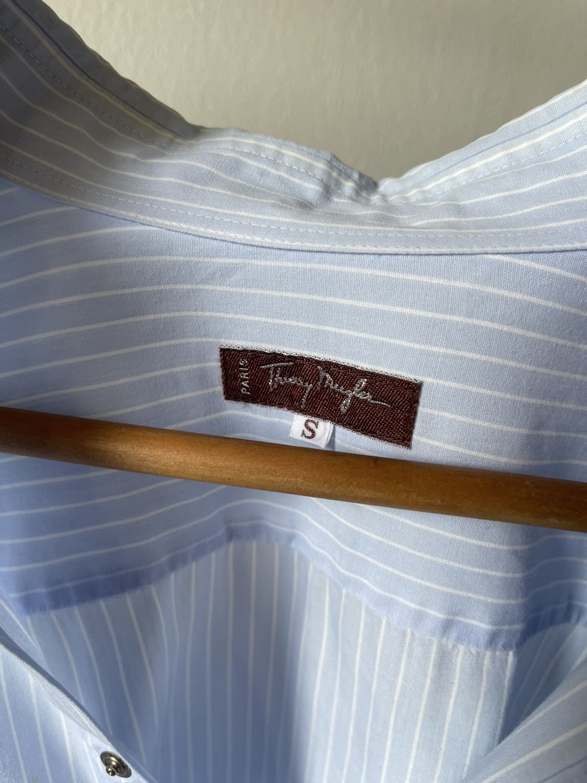 Thierry Mugler 80s Thierry Mugler Paris Stripe Shirt Size US L / EU 52-54 / 3 - 12 Thumbnail