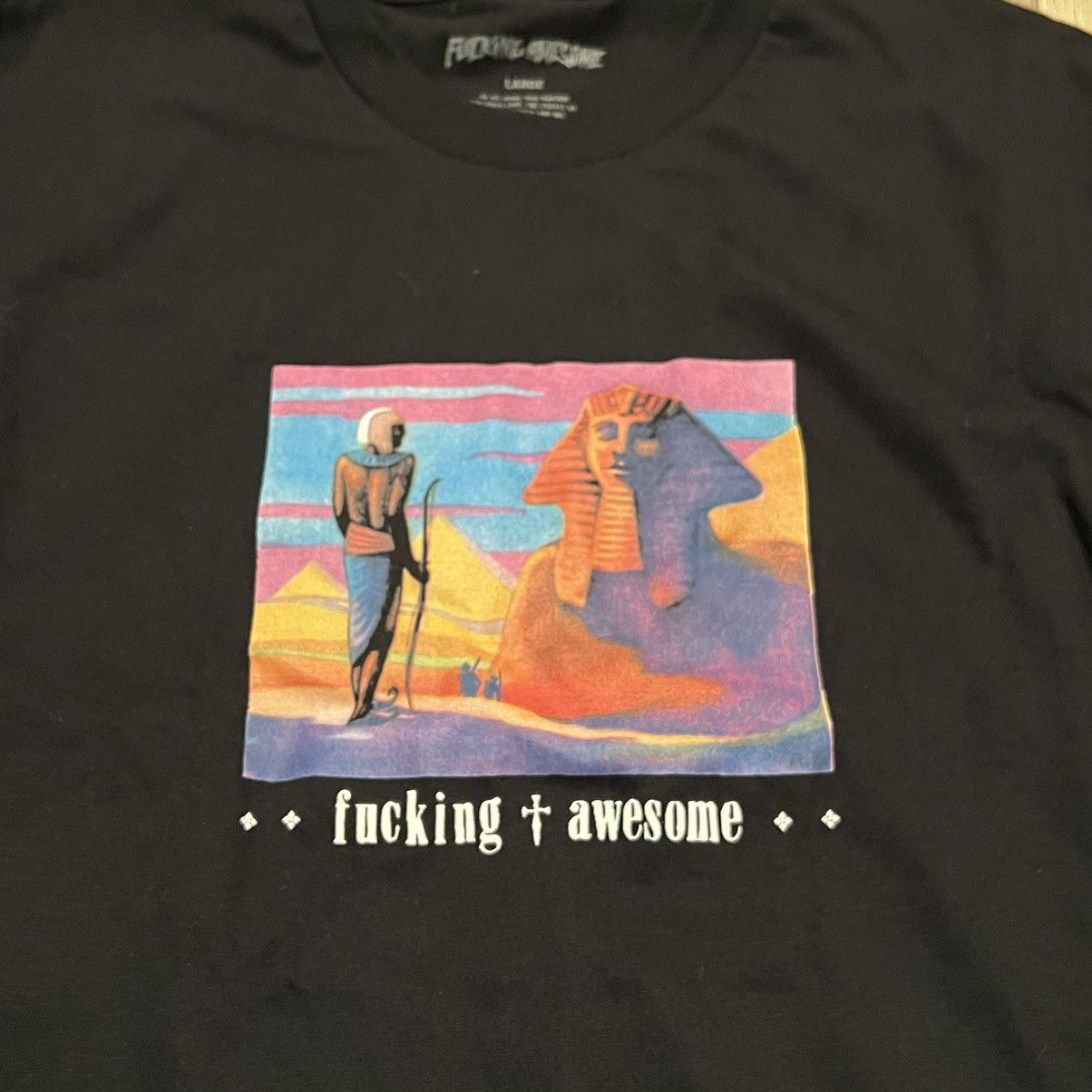 Fucking Awesome Fucking Awesome Egyptian Long sleeve Sphinx Pharoah Tee Size US L / EU 52-54 / 3 - 8 Thumbnail