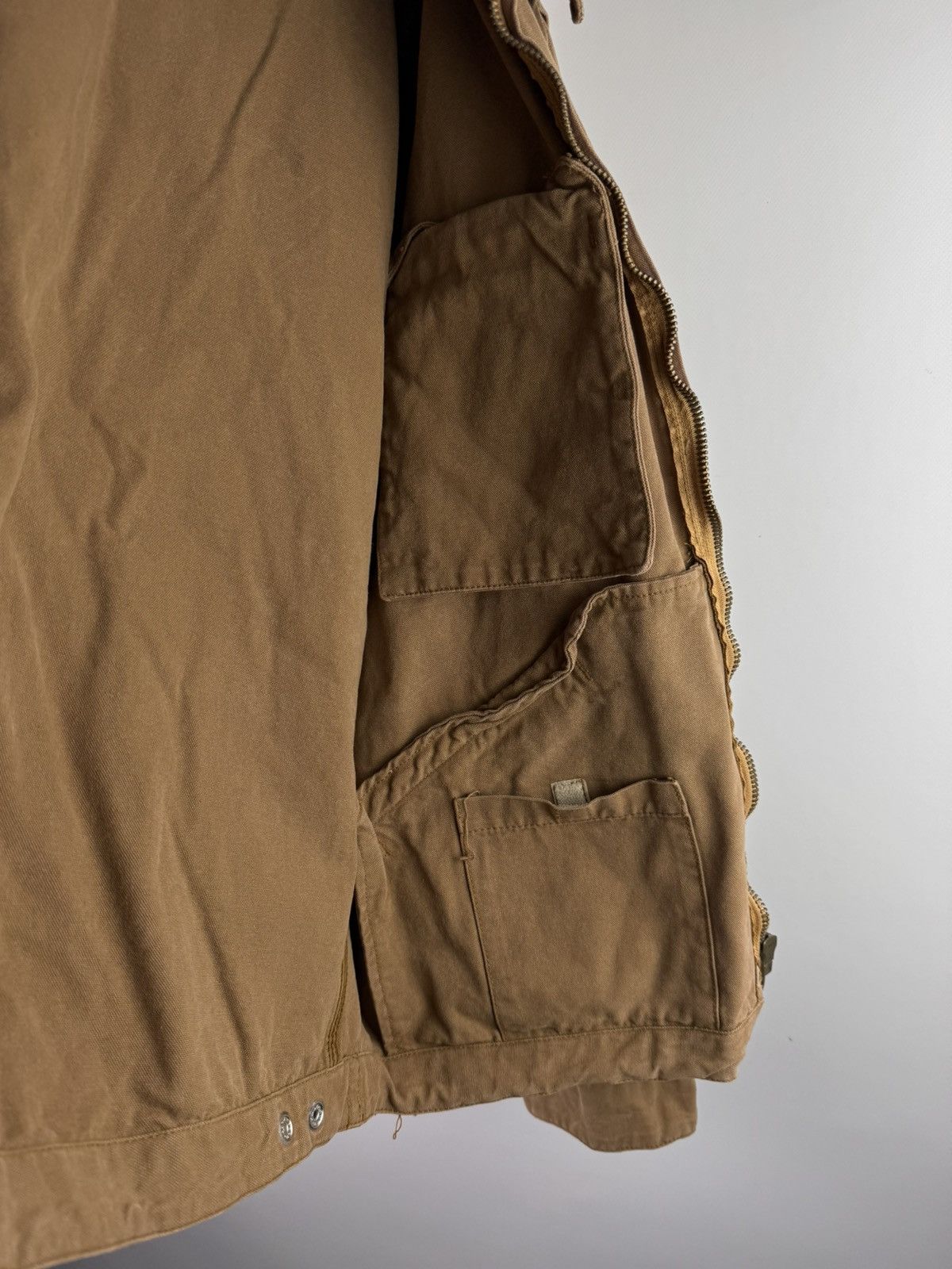 Vintage Vintage 90s Teddy Smith Work Canvas Boxy Jacket (Carhartt) Size US L / EU 52-54 / 3 - 12 Thumbnail