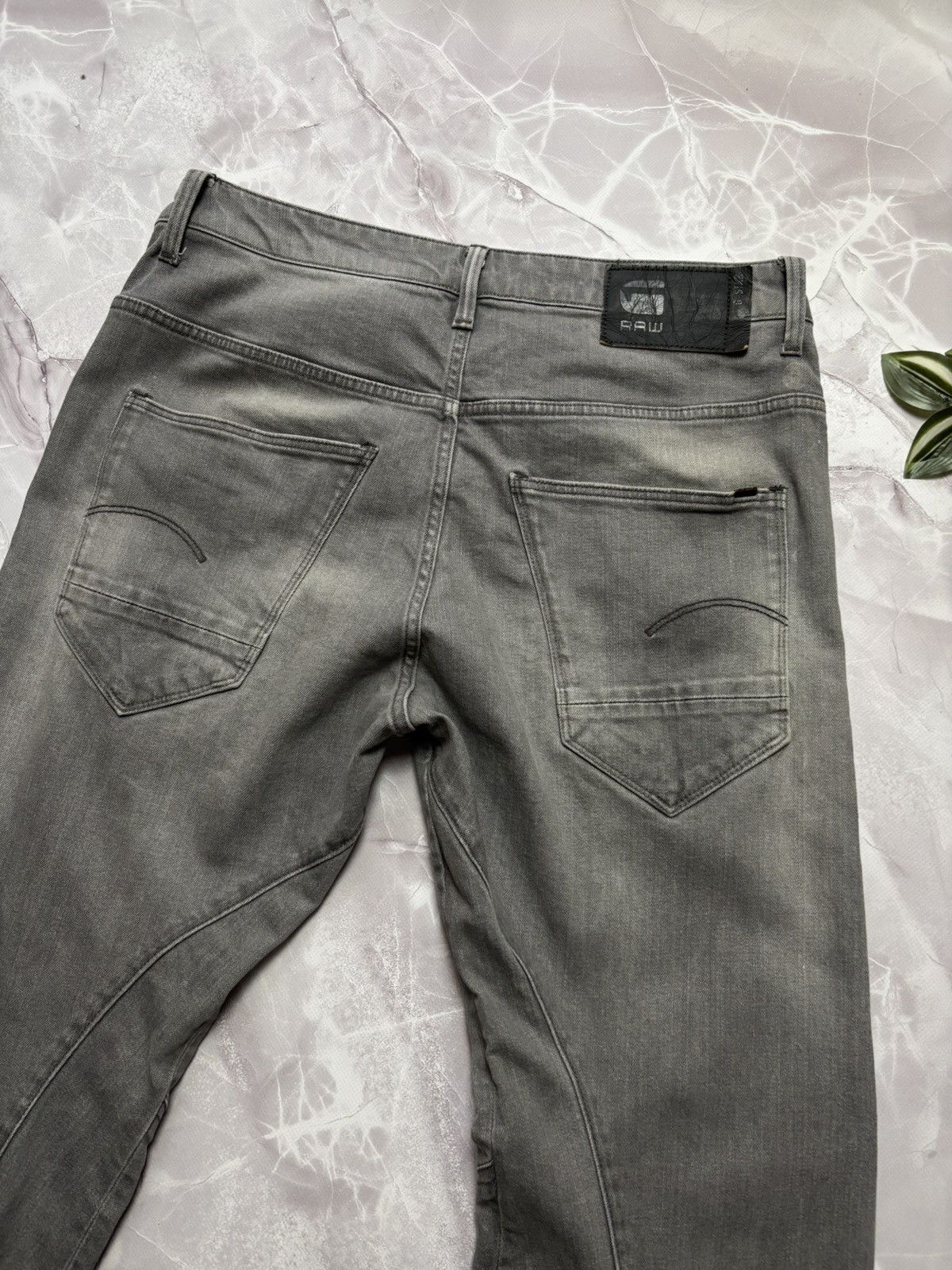 Designer × G-Star G Star Raw ARC 3D Tapered Jeans Denim Grey Mens 32 x 34 Size US 32 / EU 48 - 9 Thumbnail