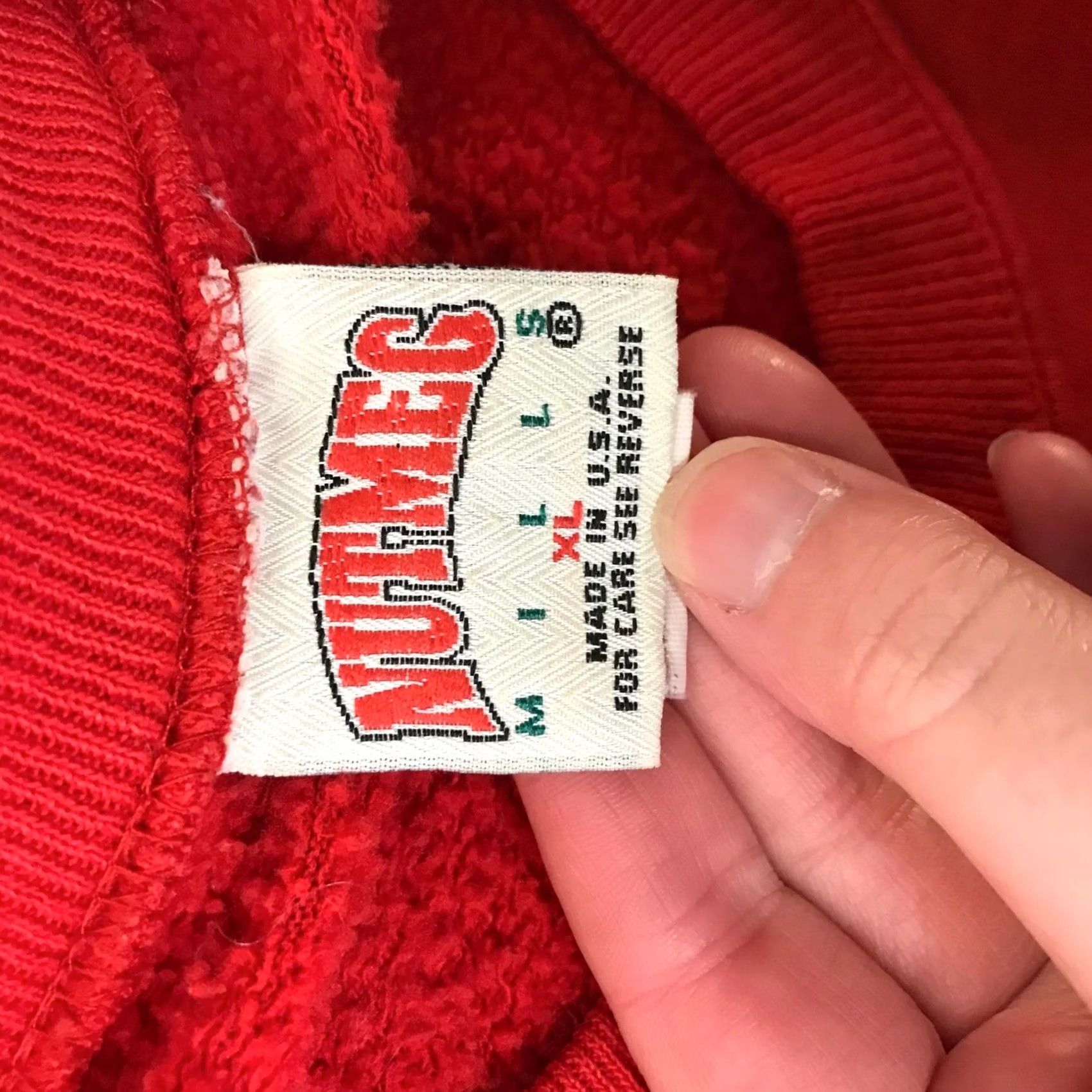 Nutmeg VINTAGE San Francisco 49ers Nutmeg Mills Red Sweatshirt XL Crew Neck Oversized Graphic Print Made in USA NFL Size US XL / EU 56 / 4 - 7 Thumbnail