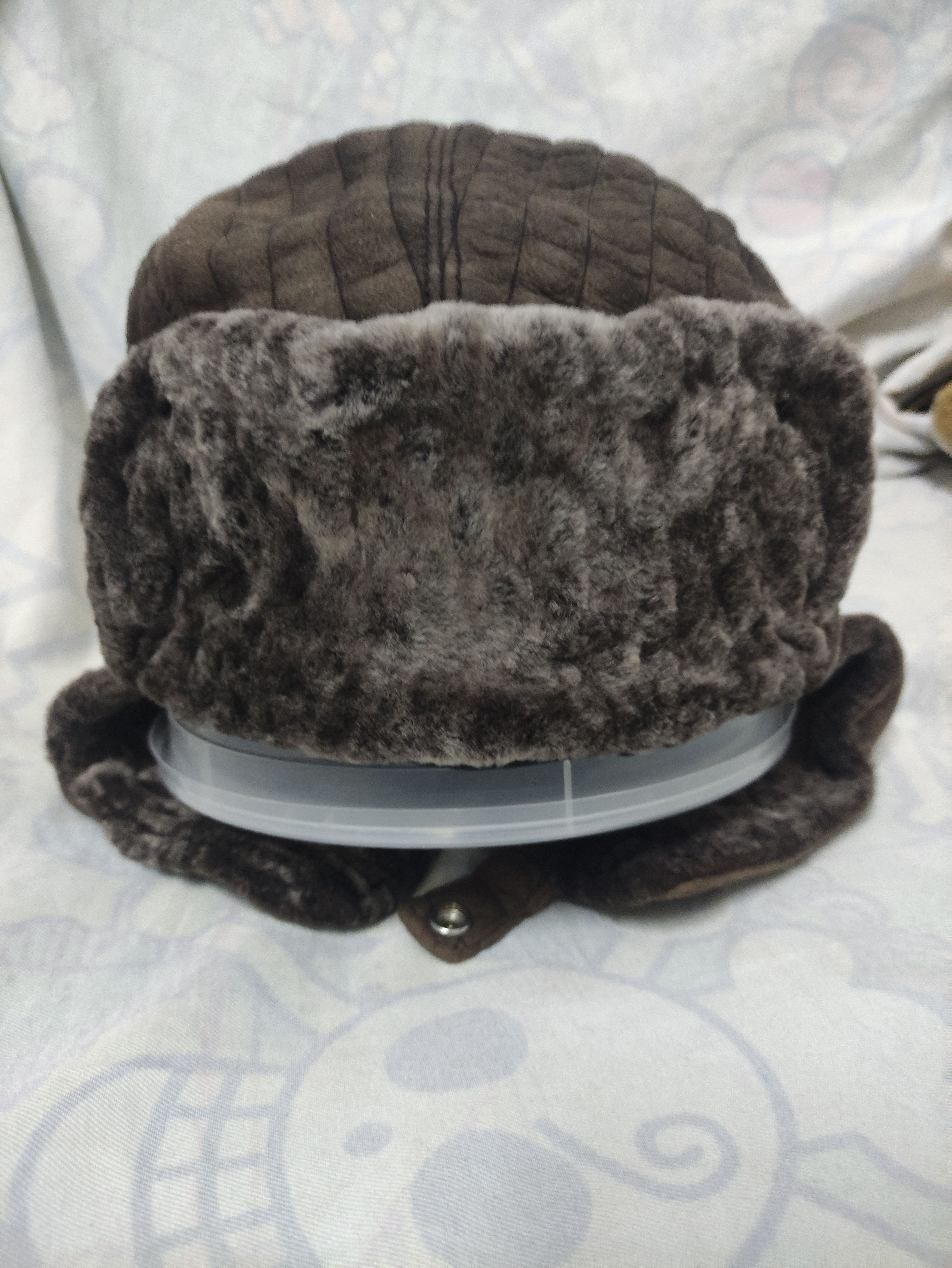 Giorgio Armani GIORGIO ARMANI VINTAGE TRAPPER HAT SUEDE LEATHER Size ONE SIZE - 8 Thumbnail