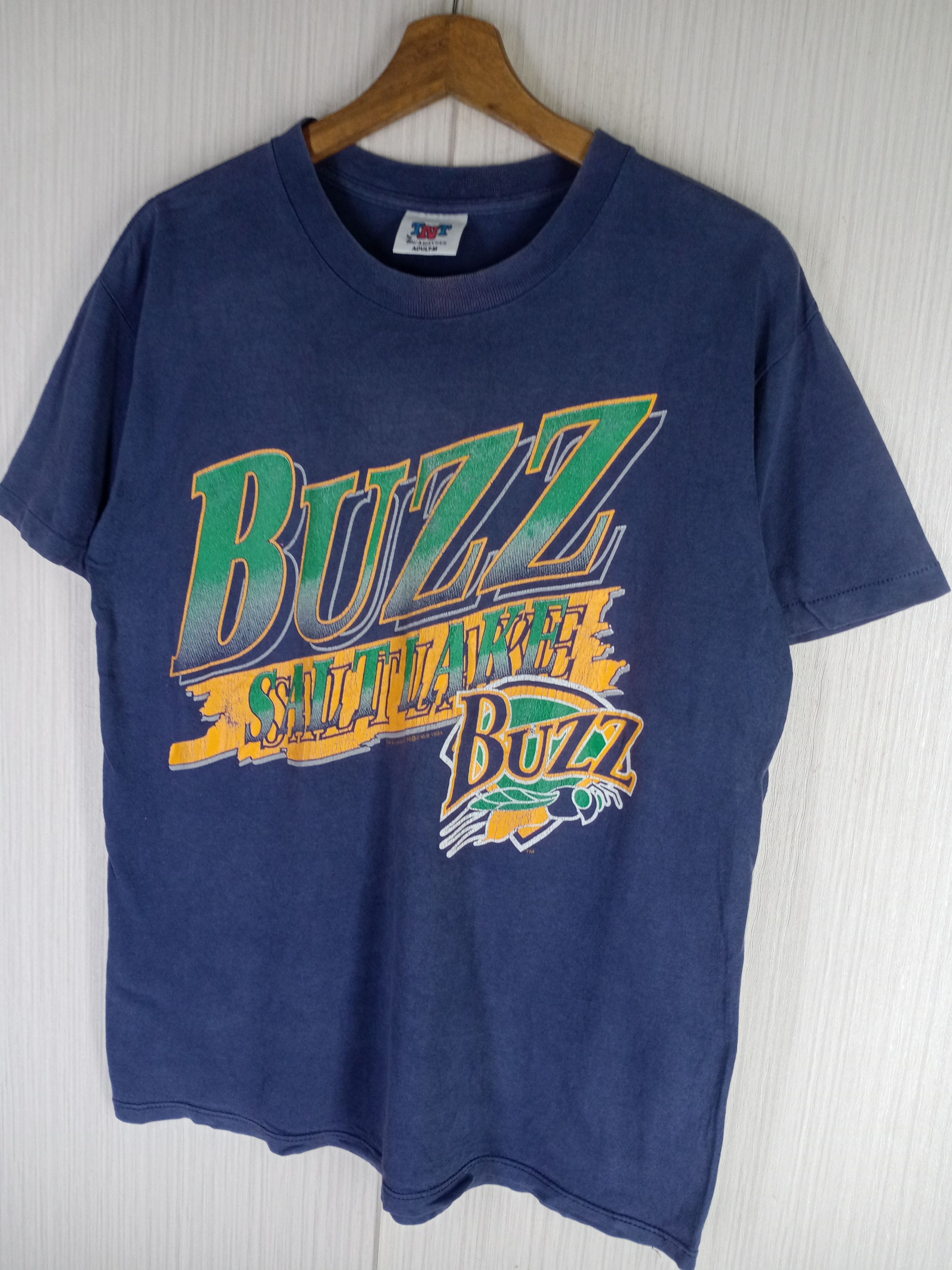 MLB × Vintage Vintage 1994 BUZZ SALT LAKE Big Logo Tshirt Size US M / EU 48-50 / 2 - 2 Thumbnail