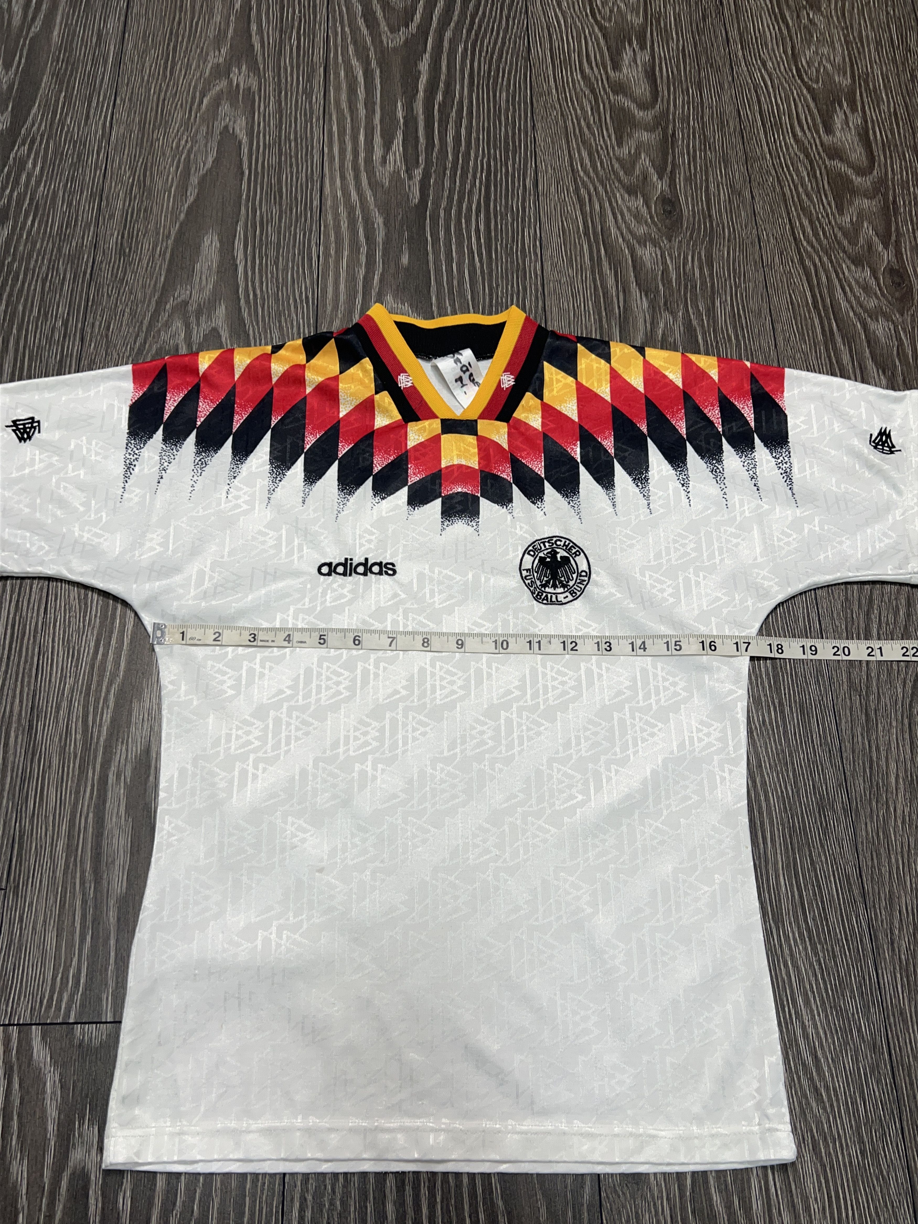 Adidas Vintage Germany 1994 1995 Home Football Soccer Jersey Shirt Size US XS / EU 42 / 0 - 7 Thumbnail