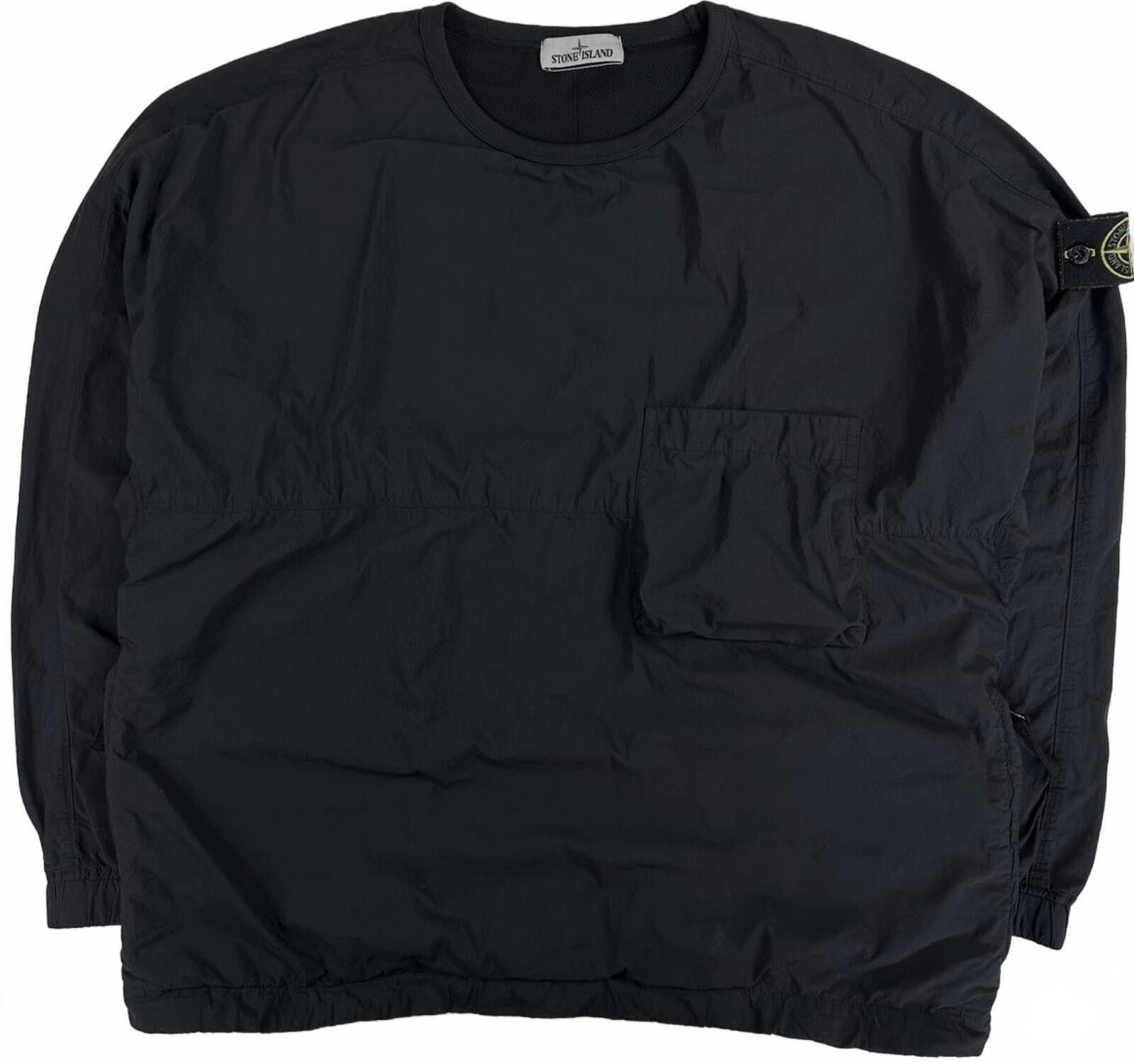 Stone Island Stone Island Naslan Light Nylon Sweatshirt Black Medium Size US XL / EU 56 / 4 - 1 Thumbnail