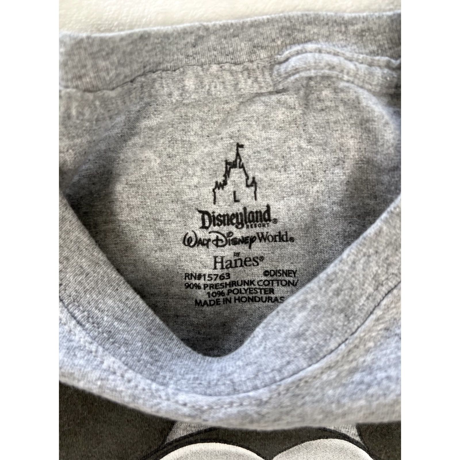 Disney Walt Disney World T-Shirt Mens Large Gray Mickey Mouse Peek A Boo Size US L / EU 52-54 / 3 - 7 Thumbnail