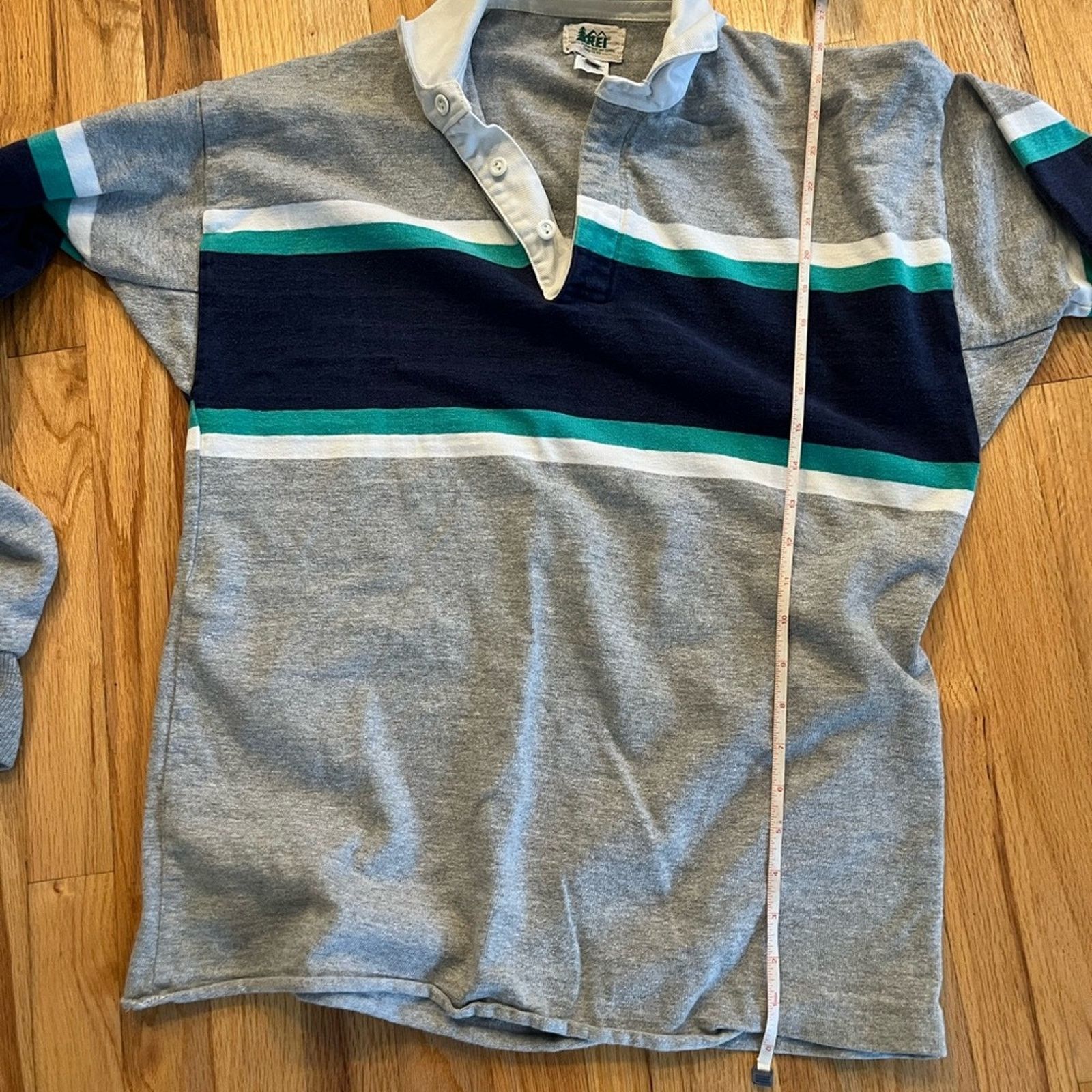 Rei Vintage 90’s REI Men’s Rugby Long Sleeve Shirt Size US L / EU 52-54 / 3 - 8 Thumbnail