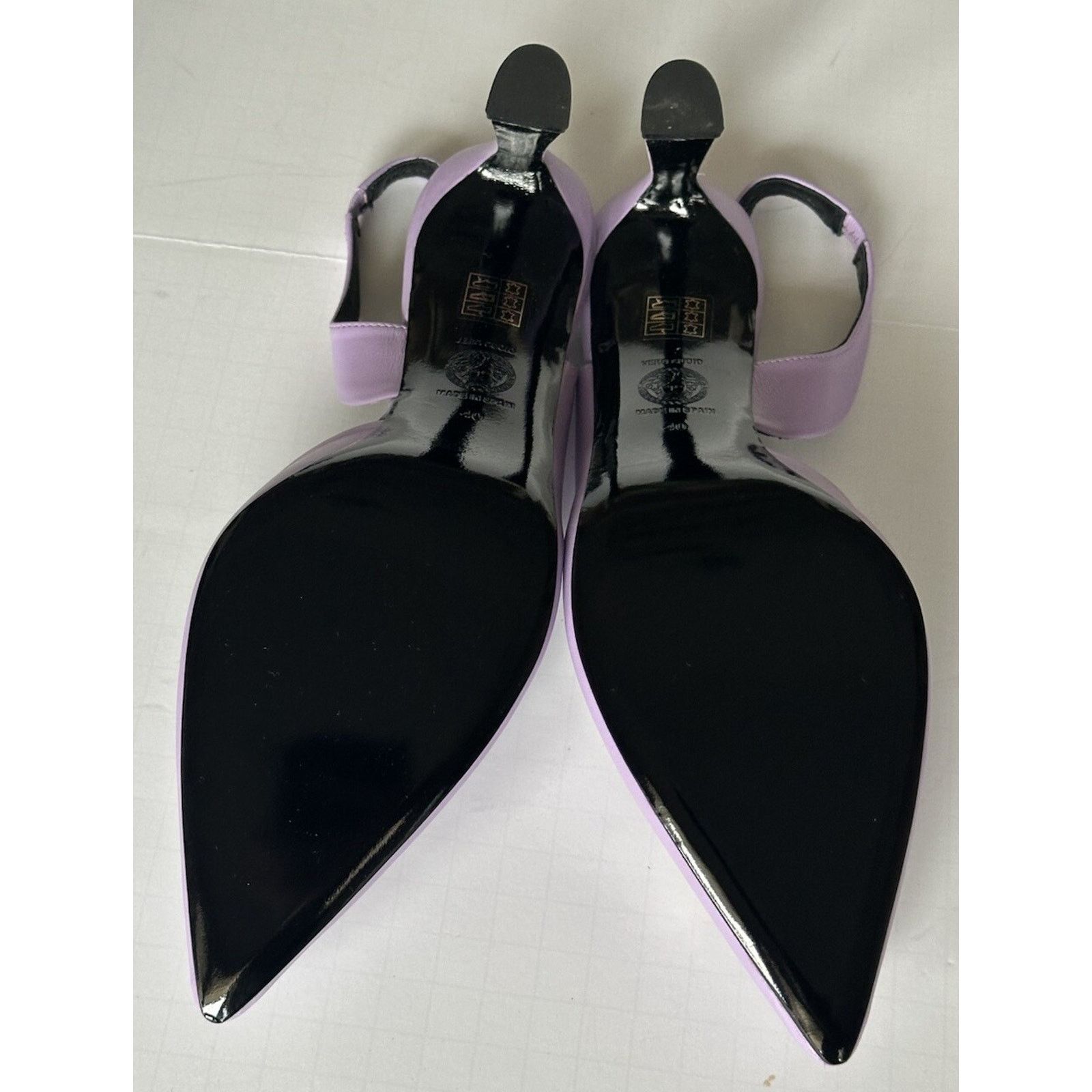 Versace Versace Sling Back Leather Pump Shoes Violet 10 US 1009701 Size US 10 / IT 40 - 15 Thumbnail