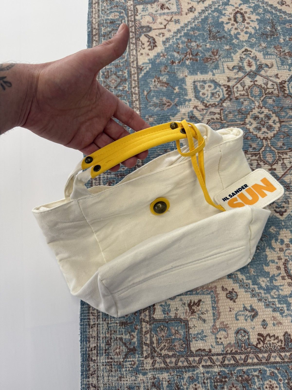 Jil Sander Jil Sander Sun ☀️ Cotton Handle Small Bag Size ONE SIZE - 8 Thumbnail
