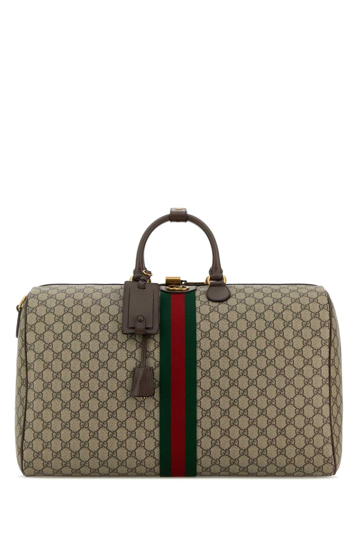 Gucci Printed Canvas Large Gucci Savoy Travel Bag Size ONE SIZE - 1 Thumbnail
