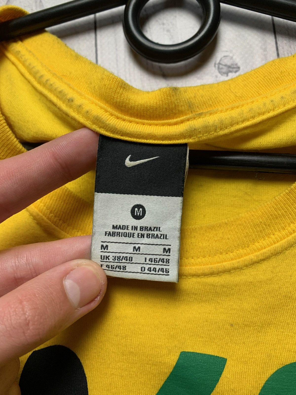 Vintage Vintage Nike Brazil soccer tee yellow logo size M Size US M / EU 48-50 / 2 - 3 Thumbnail