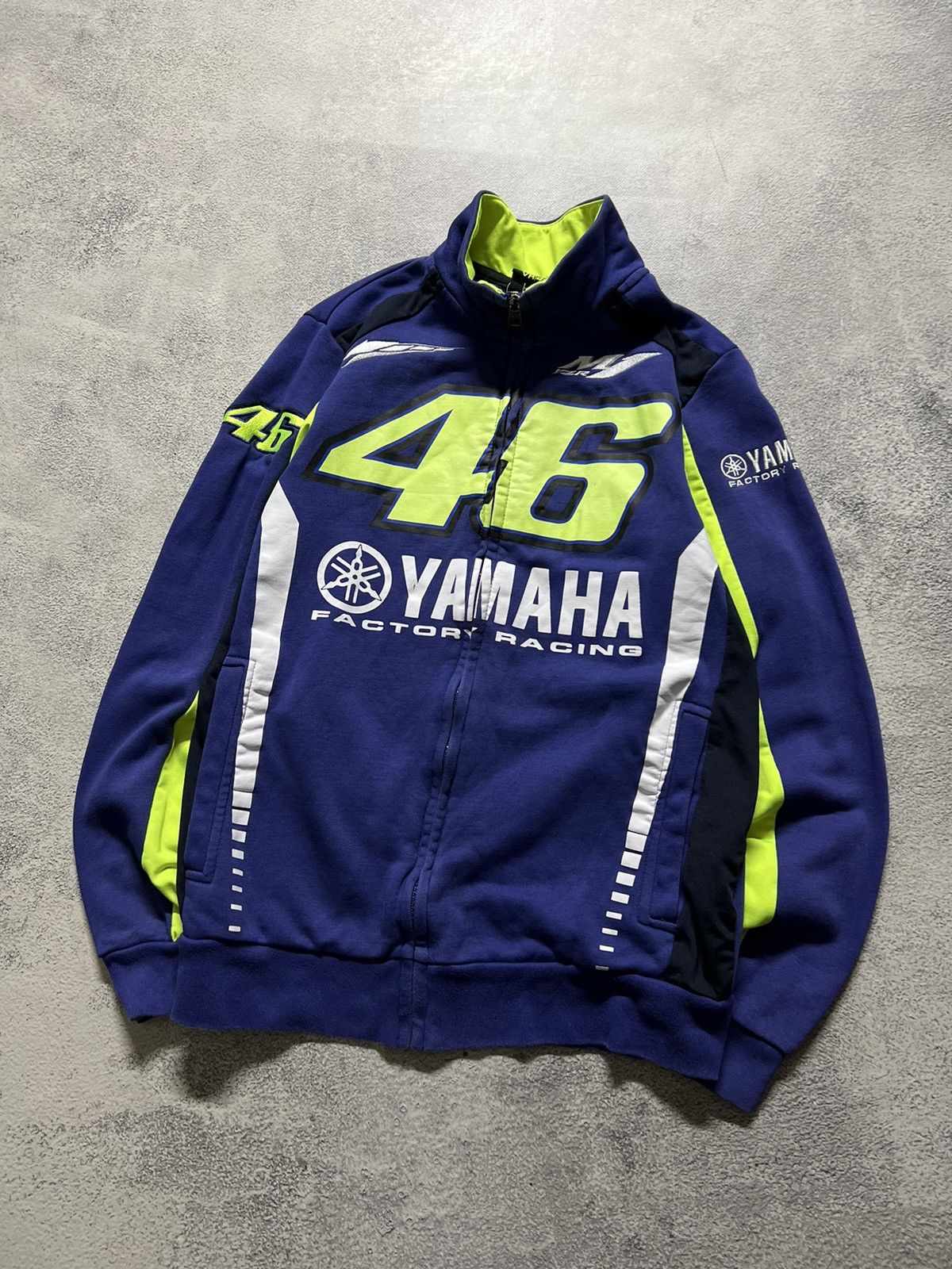 Vintage × Yamaha Vintage Y2k Yamaha💙 Factory Racing Over Print Zip Sweatshirt Size US XS / EU 42 / 0 - 2 Thumbnail