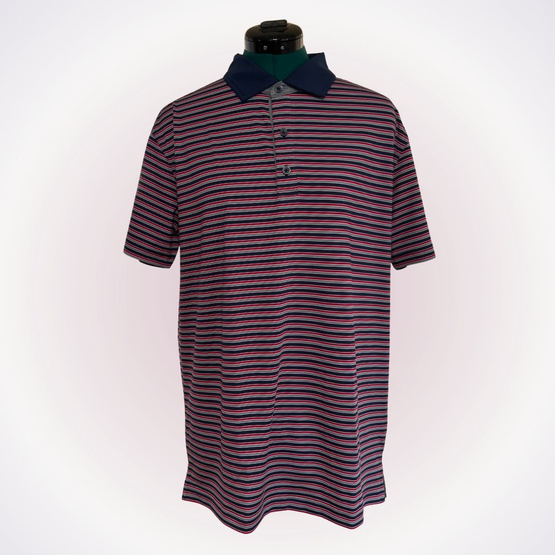 Bobby Jones Bobby Jones Rule 18 Striped Performance Polo | Sz M Size US M / EU 48-50 / 2 - 1 Thumbnail