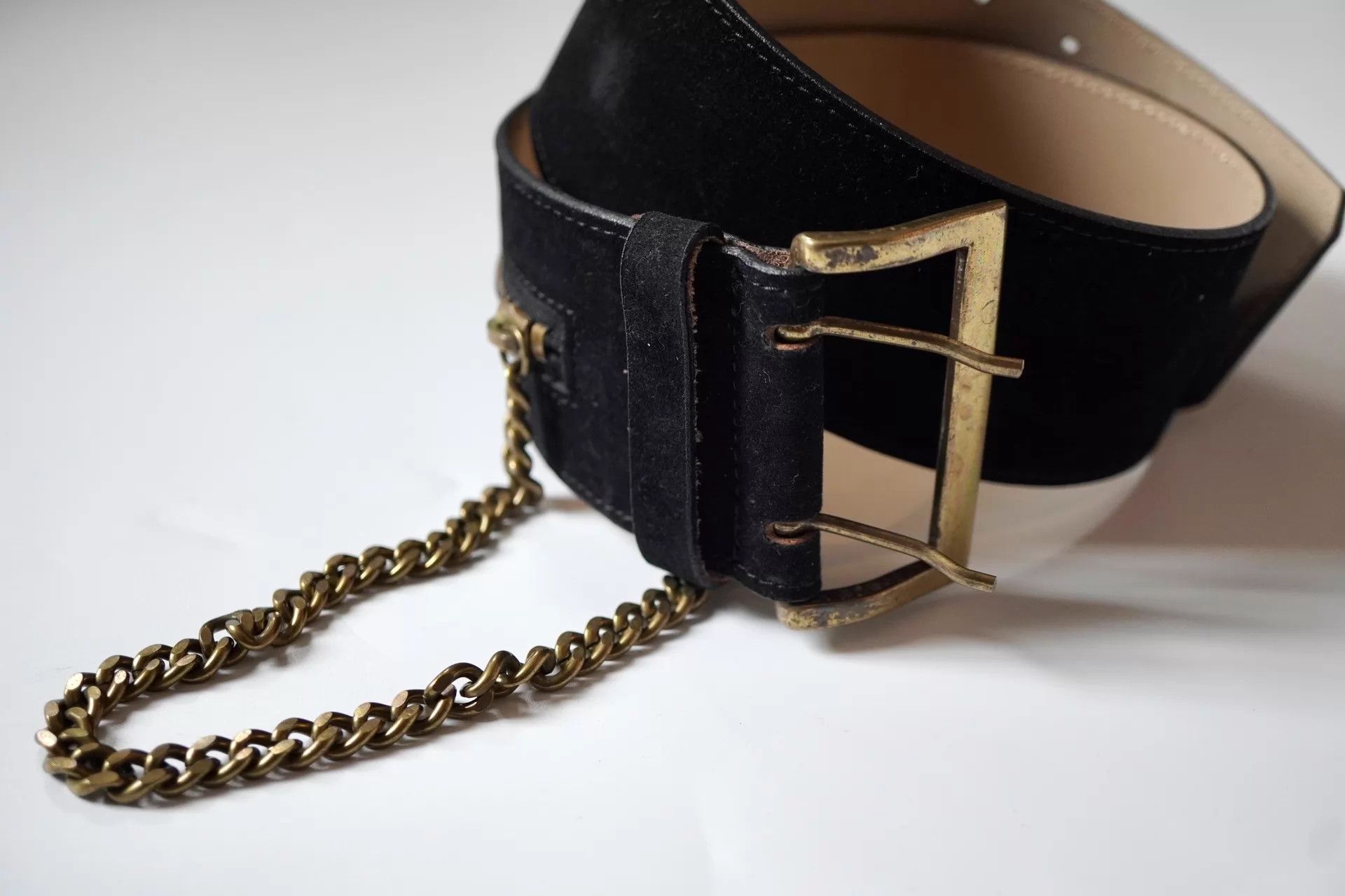 Alexander McQueen McQueen 2000s Calfskin Aged Brass Chain Belt Size ONE SIZE - 6 Thumbnail