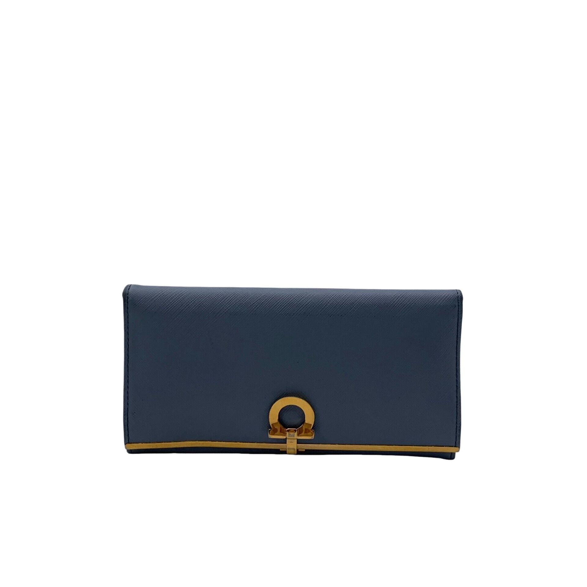 Salvatore Ferragamo Salvatore Ferragamo Gancini Saffiano Leather Wallet ONE SIZE Size ONE SIZE - 1 Thumbnail