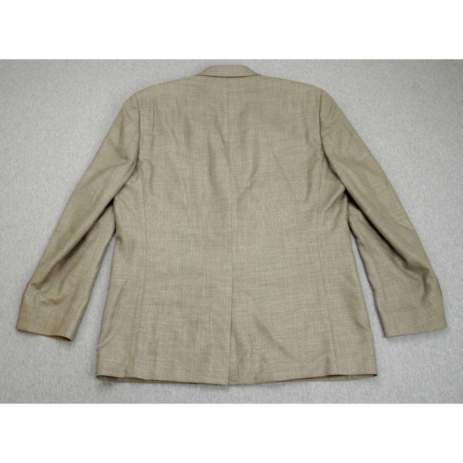 Lauren Ralph Lauren Lauren Ralph Lauren Blazer Mens 42R Beige Hopsack Size 42R - 4 Thumbnail