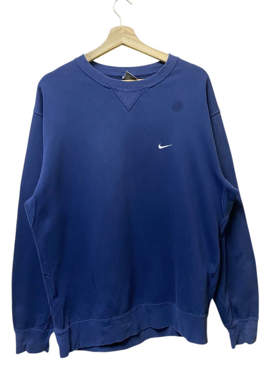 Nike Nike Sweatshirt Crewneck Small Logo Blue Black Size US L / EU 52-54 / 3 - 1 Thumbnail