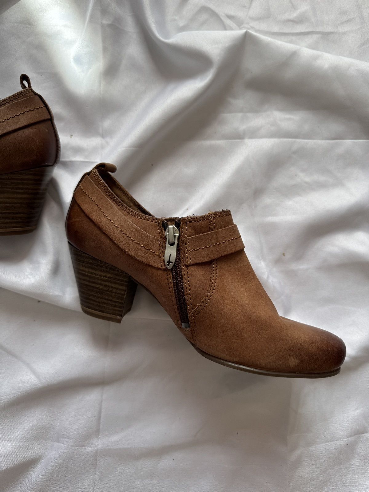 Hysteric Glamour Y2K Strap Details Real Faded Leather Boots Mary Jane Heels Size US 7 / IT 37 - 7 Thumbnail
