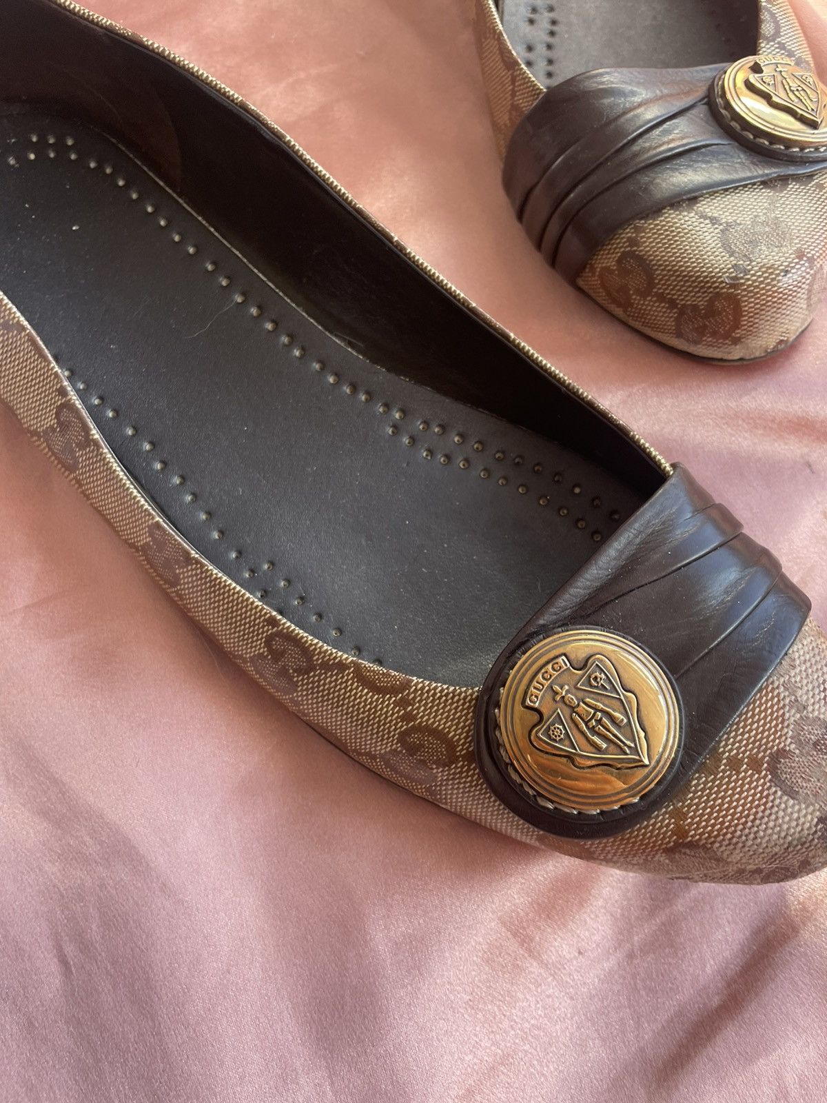 Gucci Gucci Hysteria Monogram Ballet Flats Size US 8 / IT 38 - 9 Thumbnail