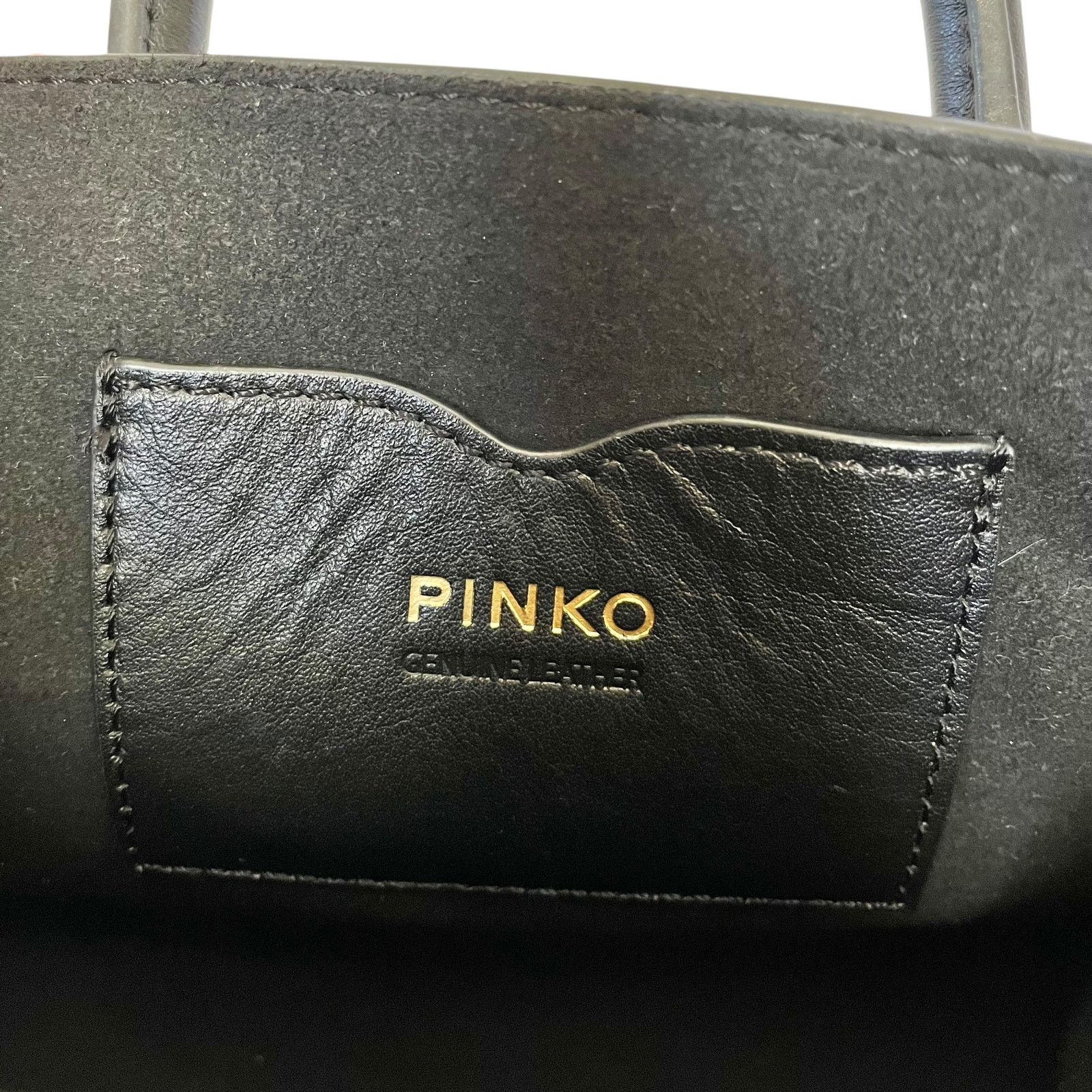 Pinko Pinko Black Leather Bow Tie Convertible Satchel Backpack Size ONE SIZE - 5 Thumbnail