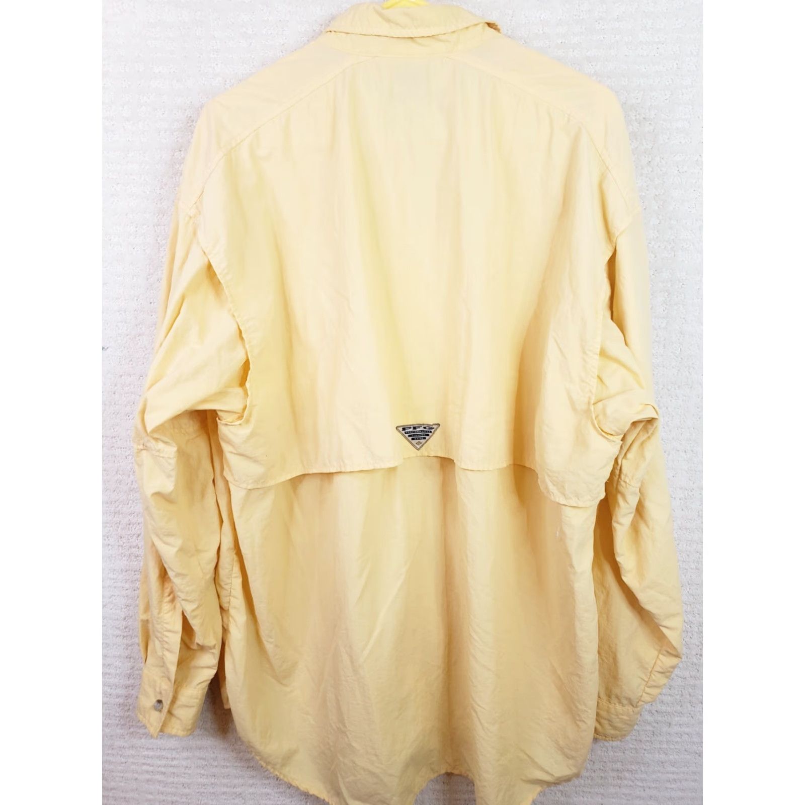 Vintage Columbia PFG Shirt Mens XL Yellow Button-Up Omni Shade Fishing Long Sleeve Size US XL / EU 56 / 4 - 6 Thumbnail
