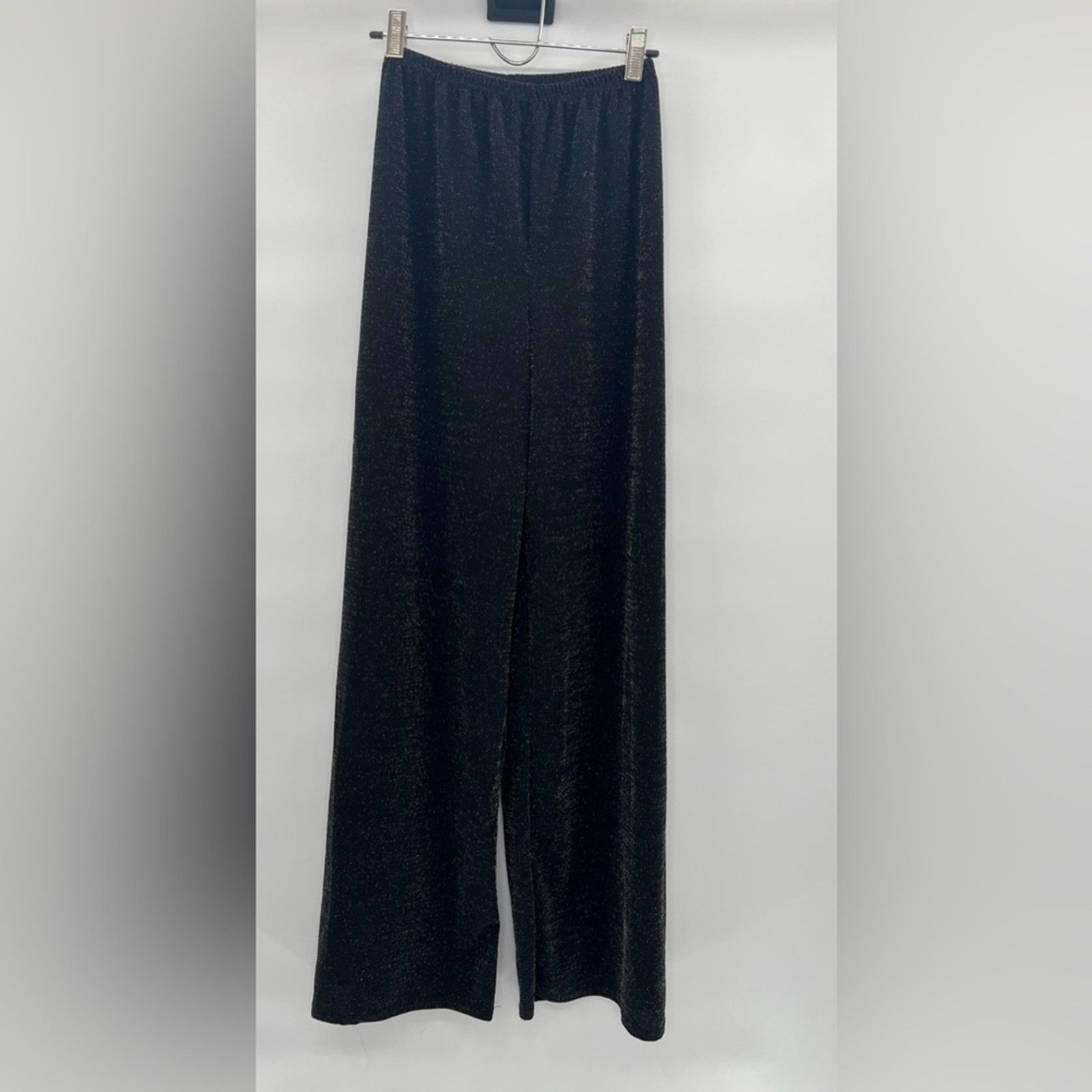 Boohoo Boohoo Shiny Wide Leg Pants Women Long Pants Size 2 Size 26" / US 2 / IT 38 - 2 Thumbnail