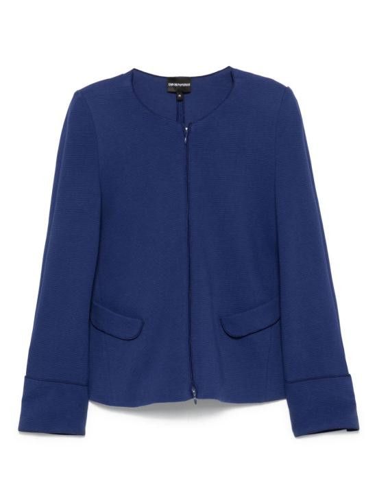 ジャケット EMPORIO ARMANI Women Jackets EW000753AF12436MB001 BLUE Emporio Armani Blue Coat – Iconic | AUMI4 – AUMI 4