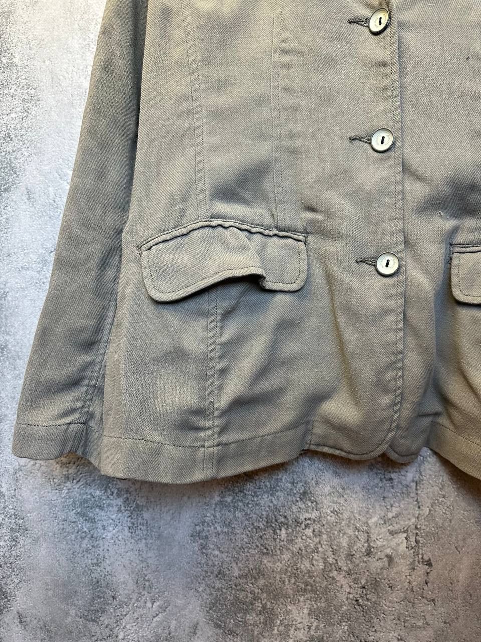 Vintage Dubarry Classic Tailored Jacket Cotton Linen Blend Size L / US 10 / IT 46 - 7 Thumbnail