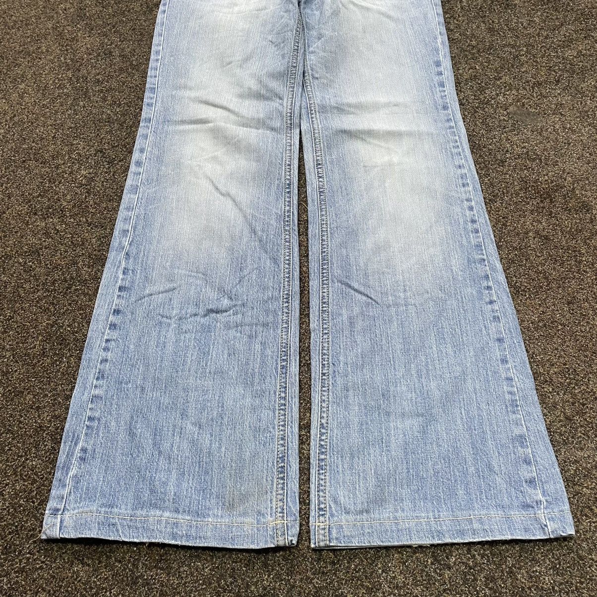 Vintage Vintage Y2K Light Wash Baggy Wide Leg Jeans Skate Flared Size 32" / US 10 / IT 46 - 5 Thumbnail