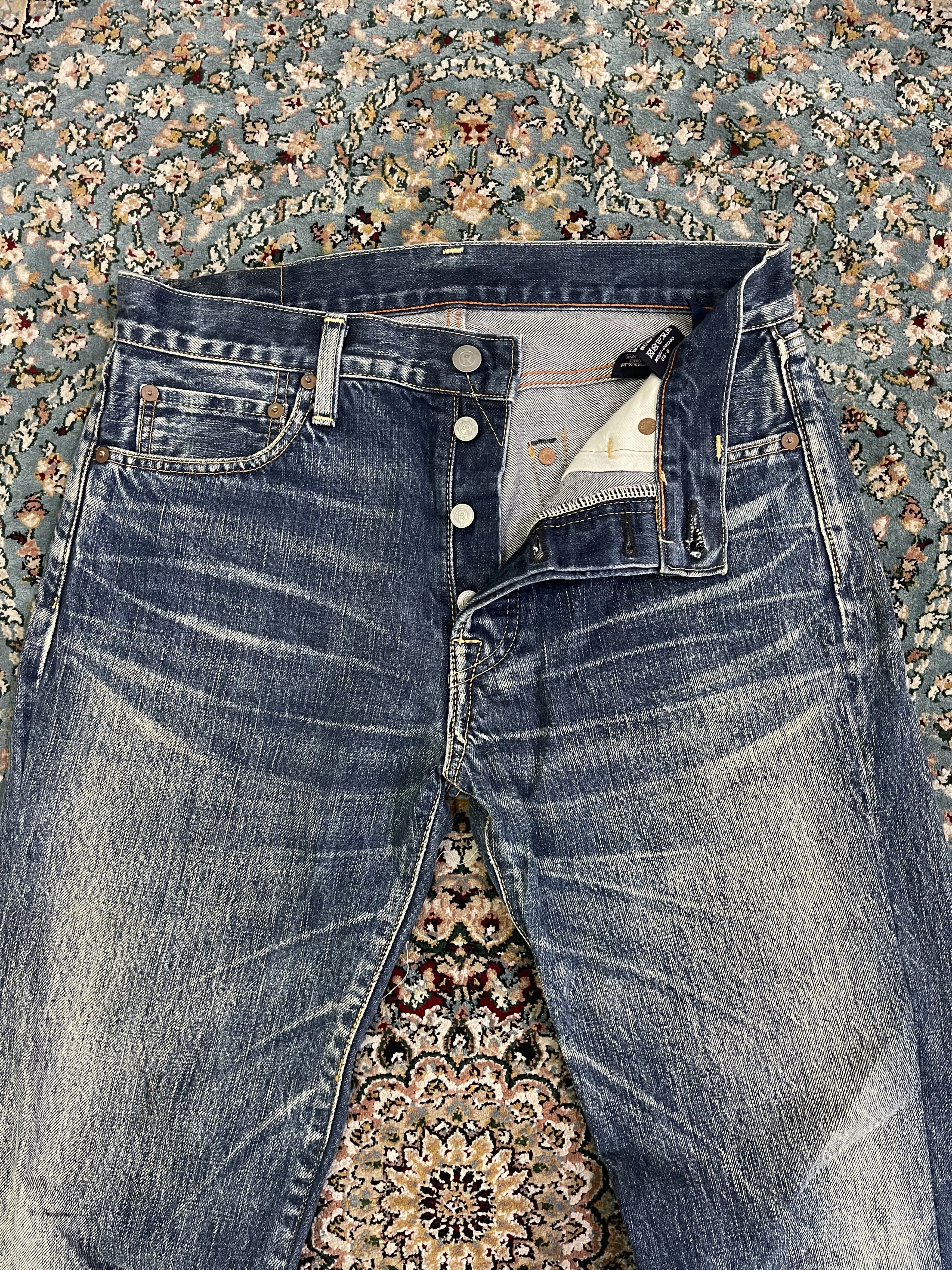 45rpm 45Rpm Japan Rustic Sulfur Faded Selvedge Jeans Denim Size US 32 / EU 48 - 3 Thumbnail