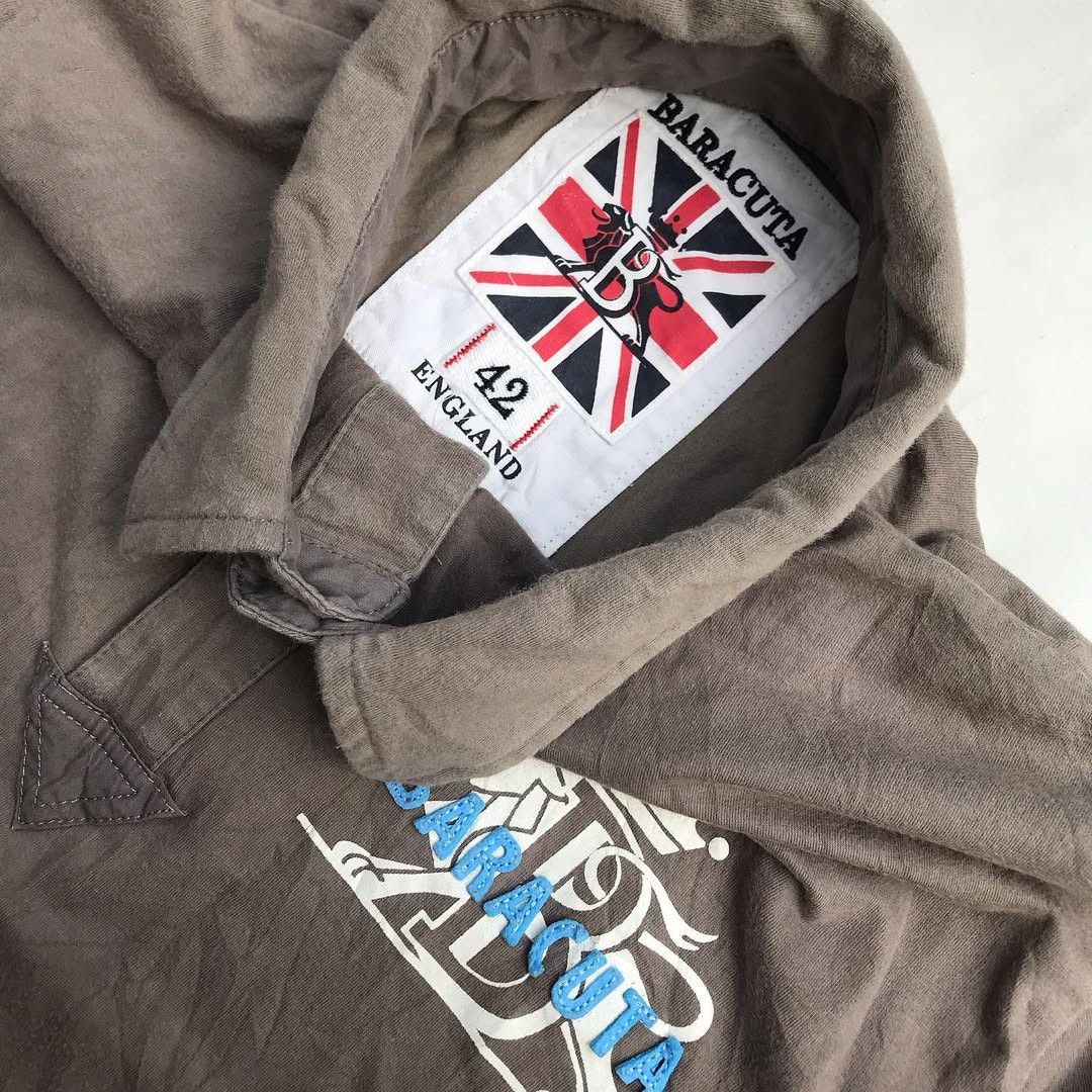 Baracuta × Other UK Baracuta Lions Crown polo shirt Grey Colourway Size 42 Xl Size US L / EU 52-54 / 3 - 2 Thumbnail