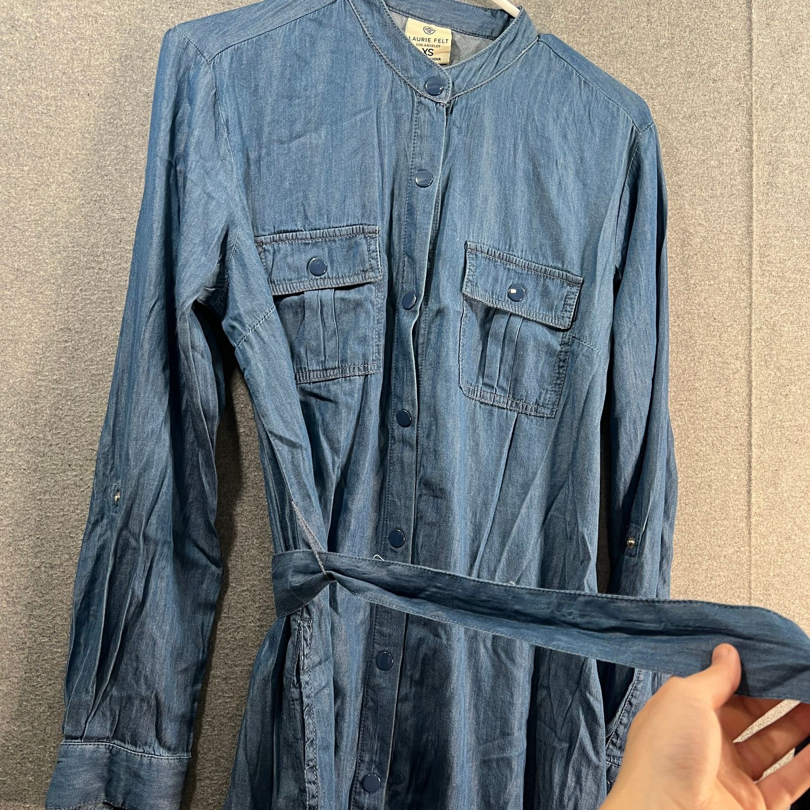 Other Laurie Felt Women Dress Denim Duster Dress Medium Size XS / US 0-2 / IT 36-38 - 10 Thumbnail