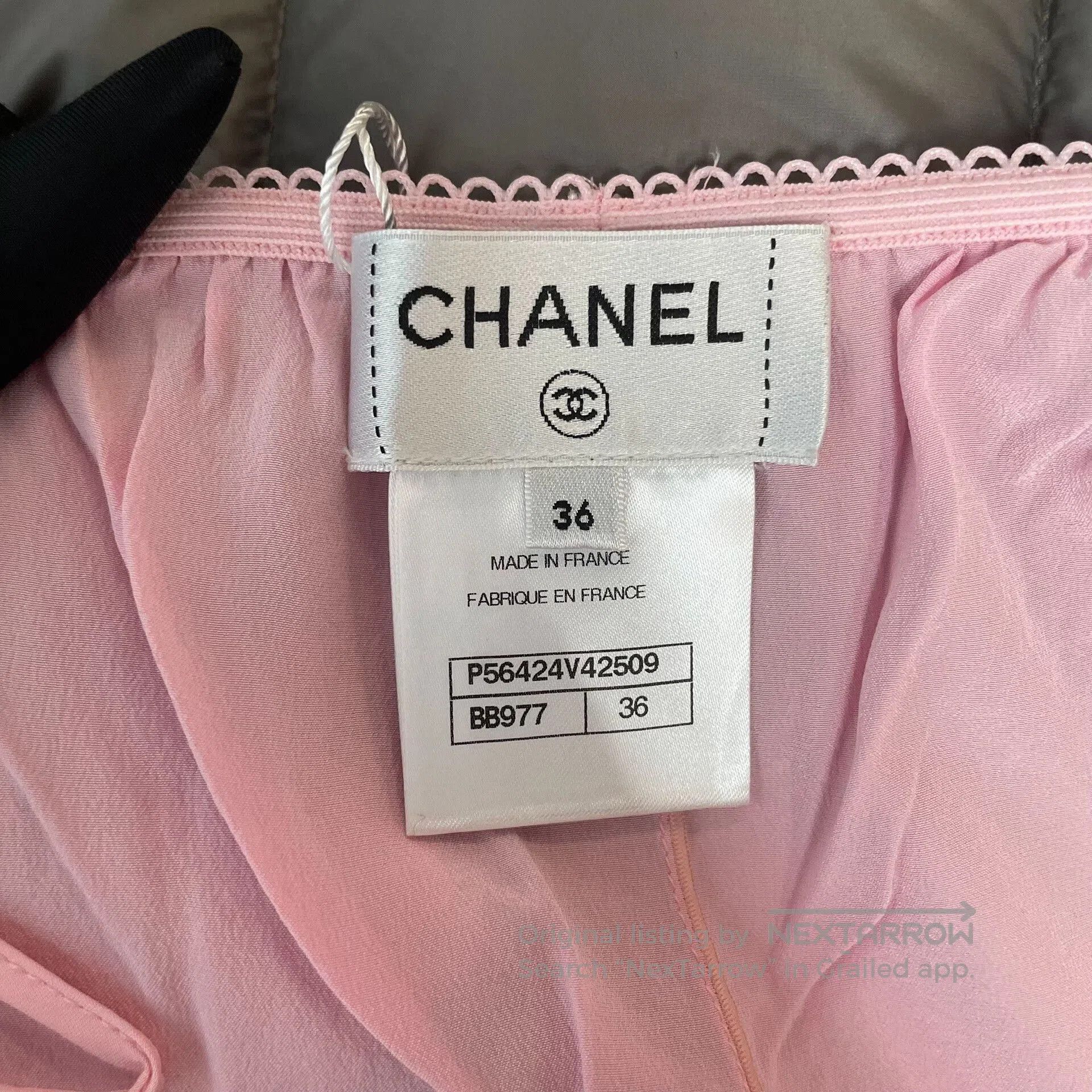 Chanel 17Ss Pink Lace Skirt.